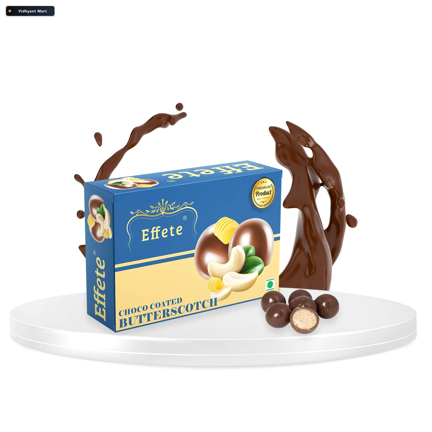Vidhyant Mart 1 Gift Choco Coated Butterscotch Nuts Crunchy Choc 3