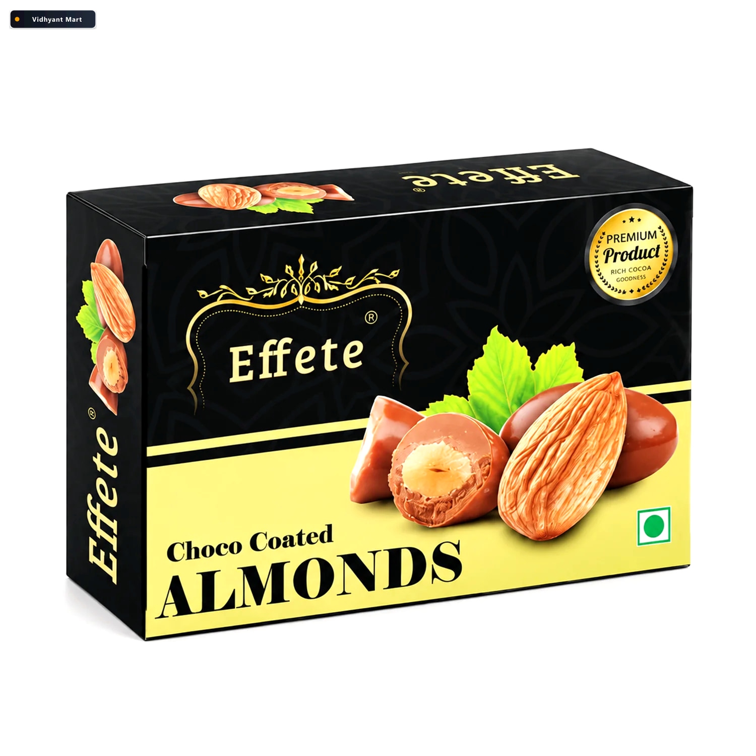 Vidhyant Mart 1 Gift Effete Choco Coated Almonds Rich Gourmet Ch 4