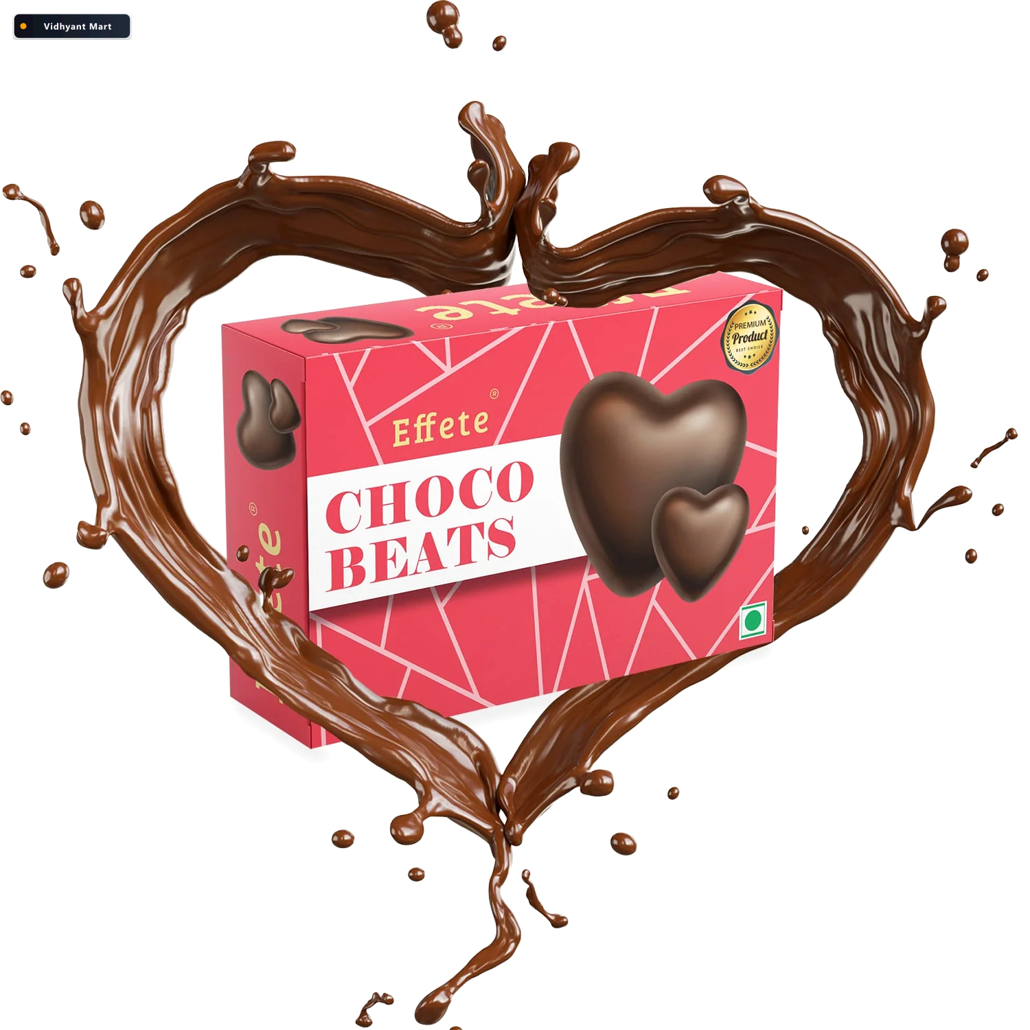 Vidhyant Mart 1 Gift Heart Shaped Chocolates Delicious Gift For 2