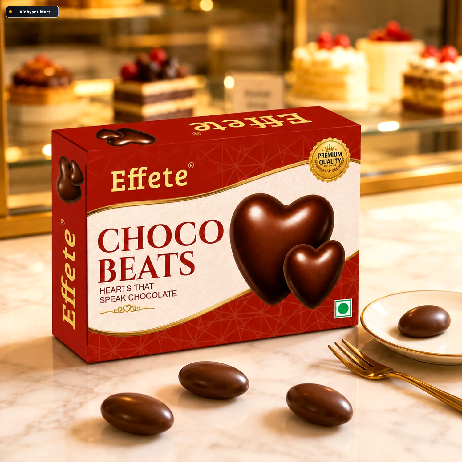Vidhyant Mart 1 Gift Premium Effete Choco Beats Heart Shaped Cho 2