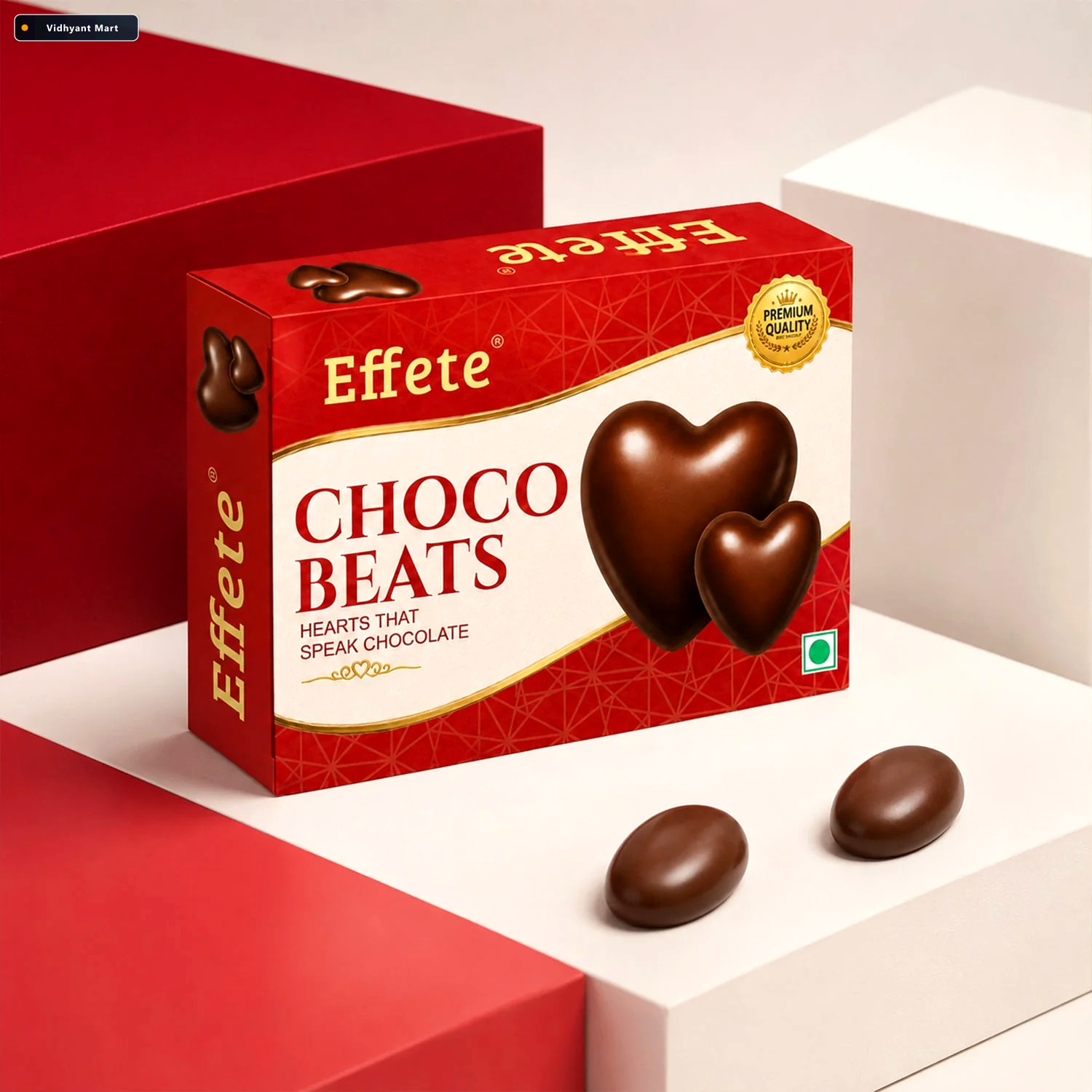 Vidhyant Mart 1 Gift Premium Effete Choco Beats Heart Shaped Cho 3