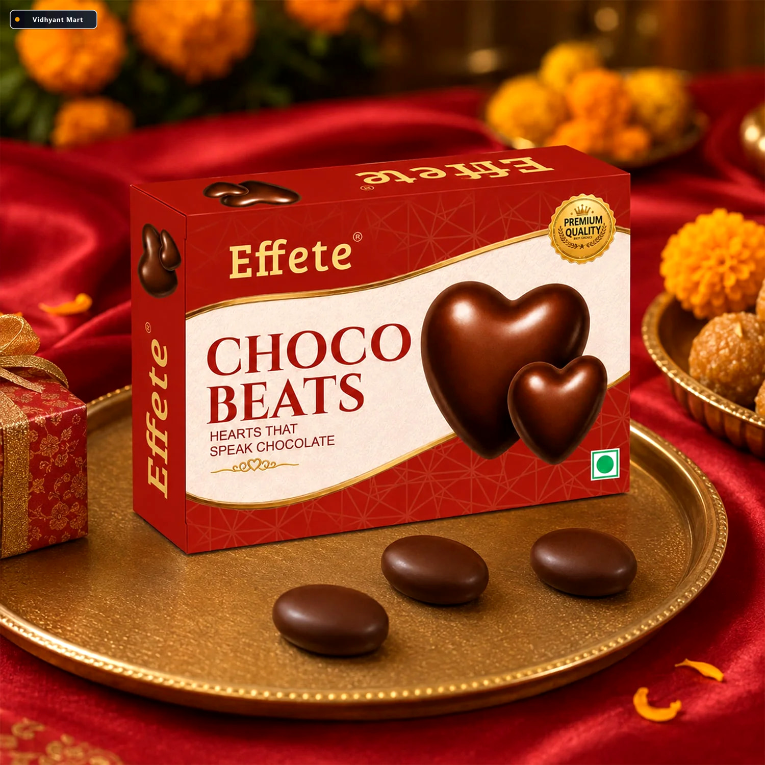 Vidhyant Mart 1 Gift Premium Effete Choco Beats Heart Shaped Cho 4