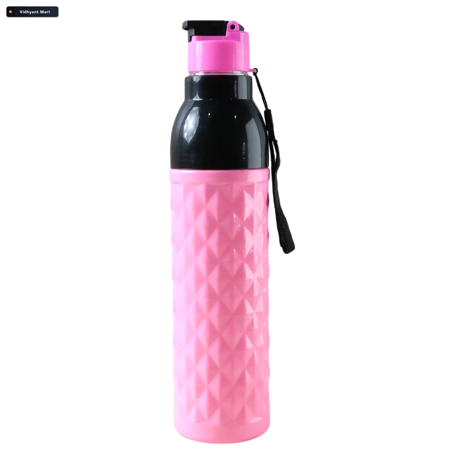 Vidhyant Mart 1000ml Leakproof Diamond Pattern Water Bottle Styl 3