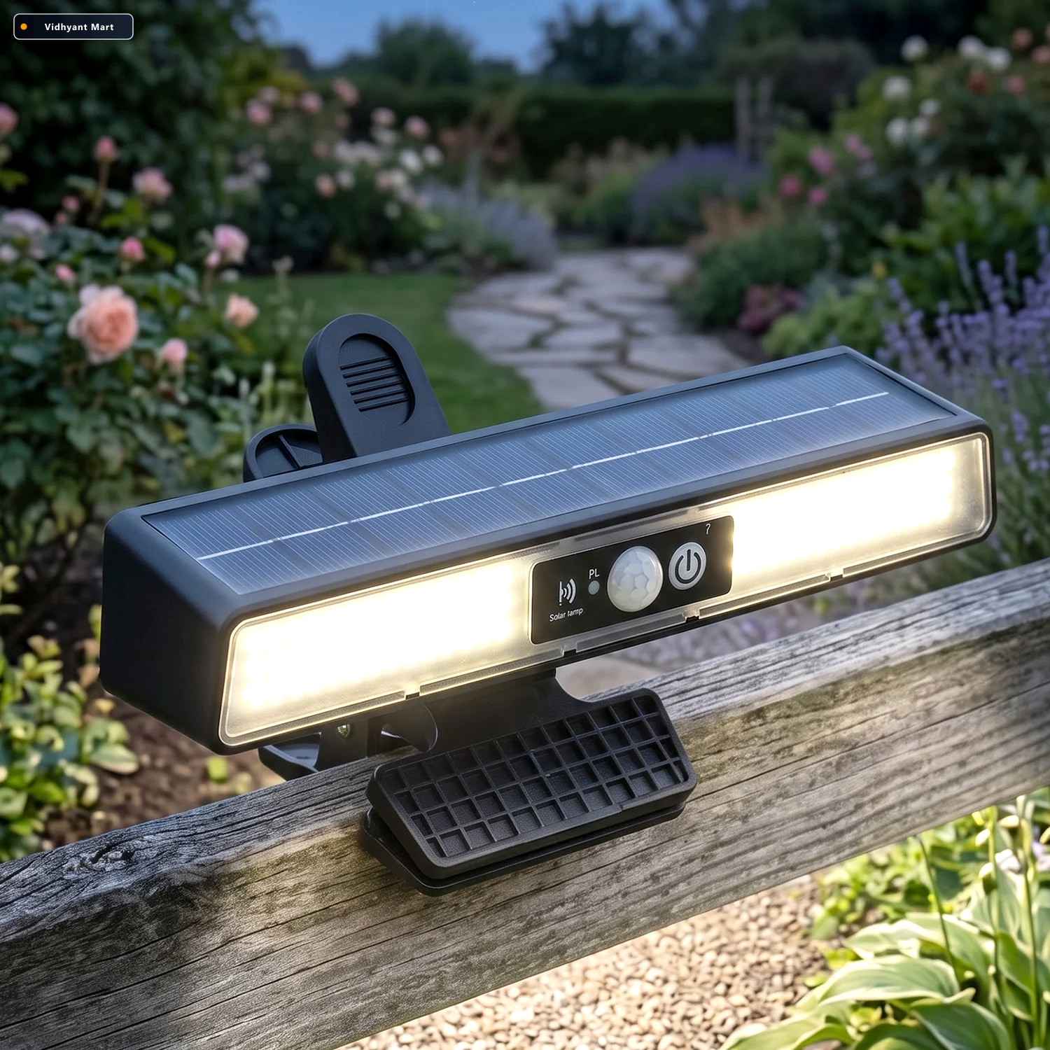 Vidhyant Mart 102 Led Solar Clip Motion Sensor Light For Garden 2