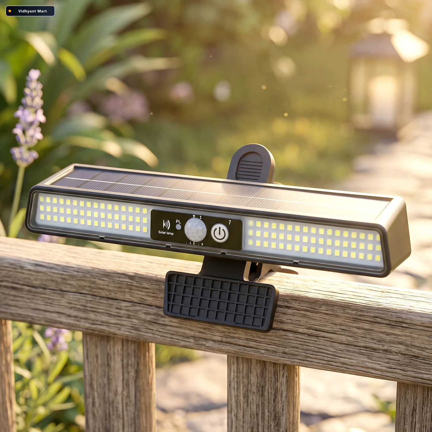 Vidhyant Mart 102 Led Solar Clip Motion Sensor Light For Garden 4