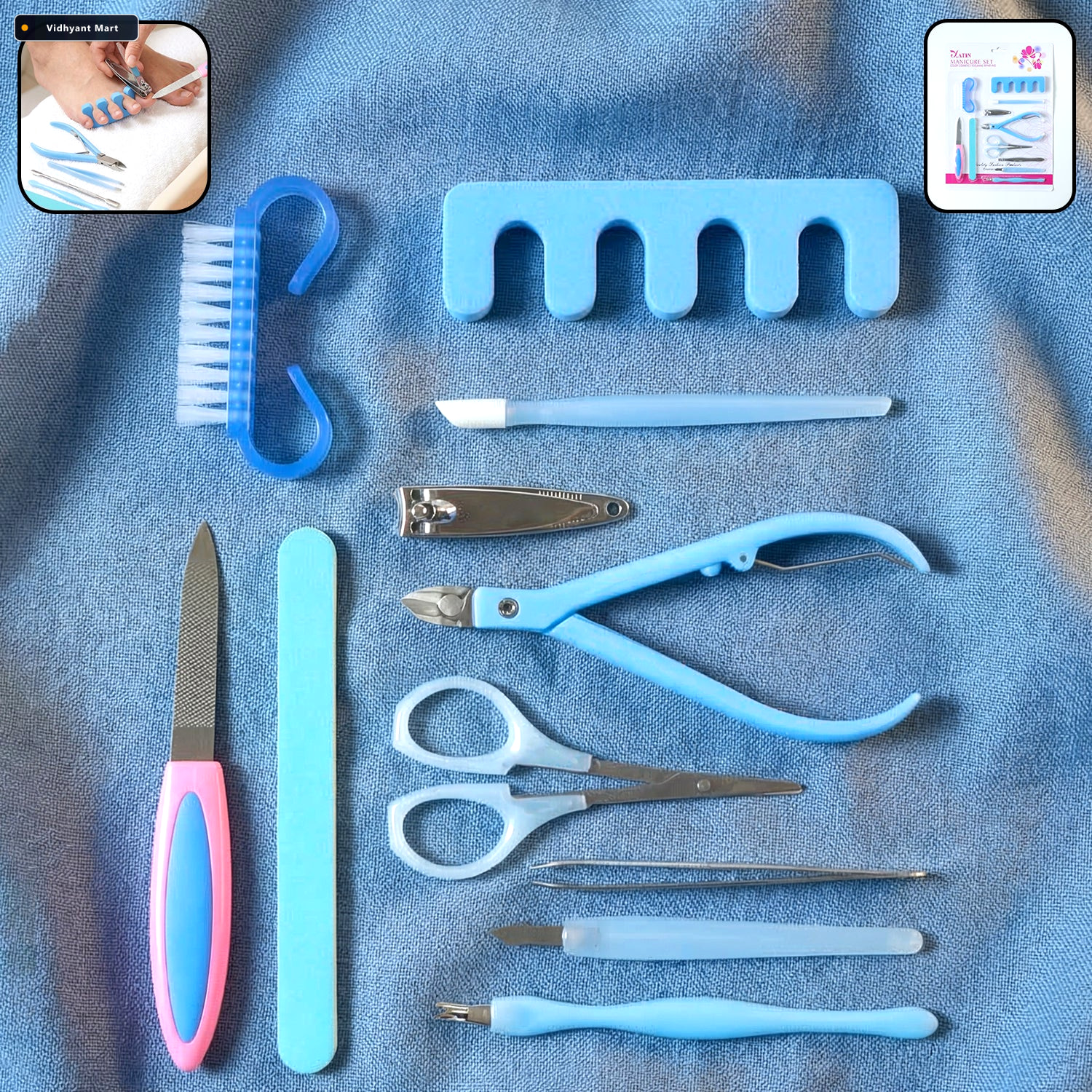 Vidhyant Mart 11 In 1 Manicure Pedicure Nail Care Kit Profession 1