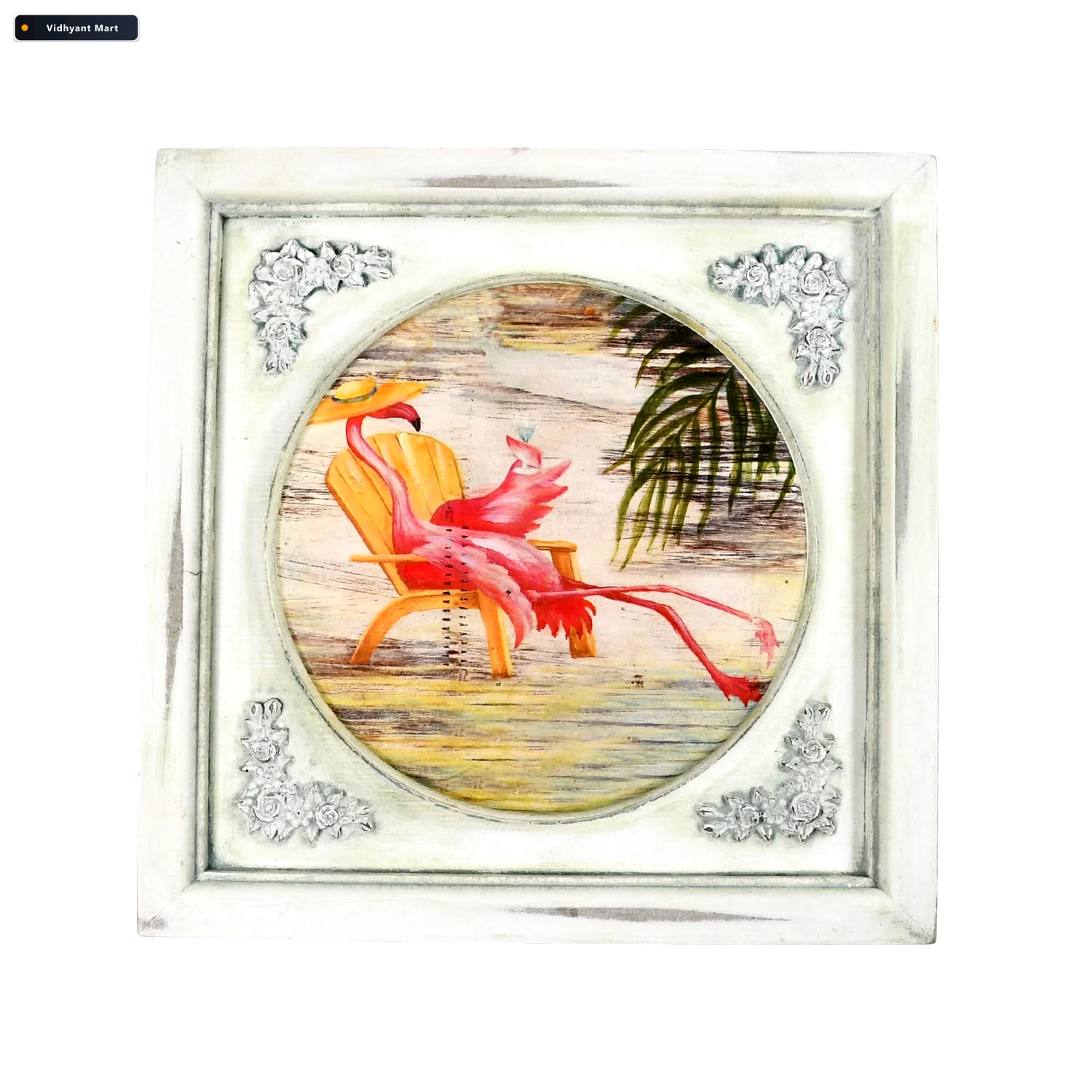 Vidhyant Mart 12x12 Inch Photo Frame Wooden Desktop Display Pain 4