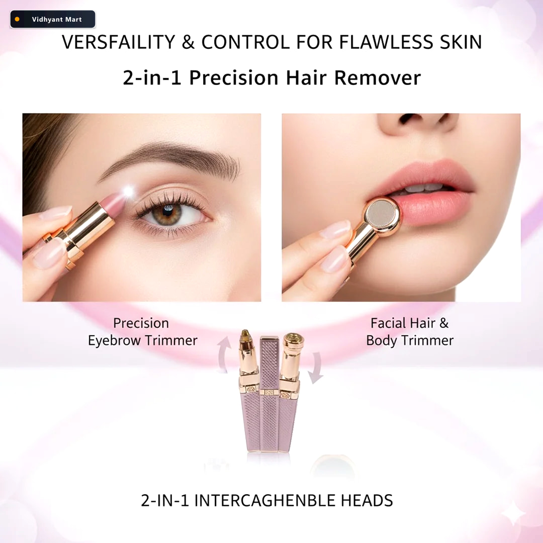Vidhyant Mart 2 In 1 Eyebrow Razor Rechargeable Painless Hair Sh 2