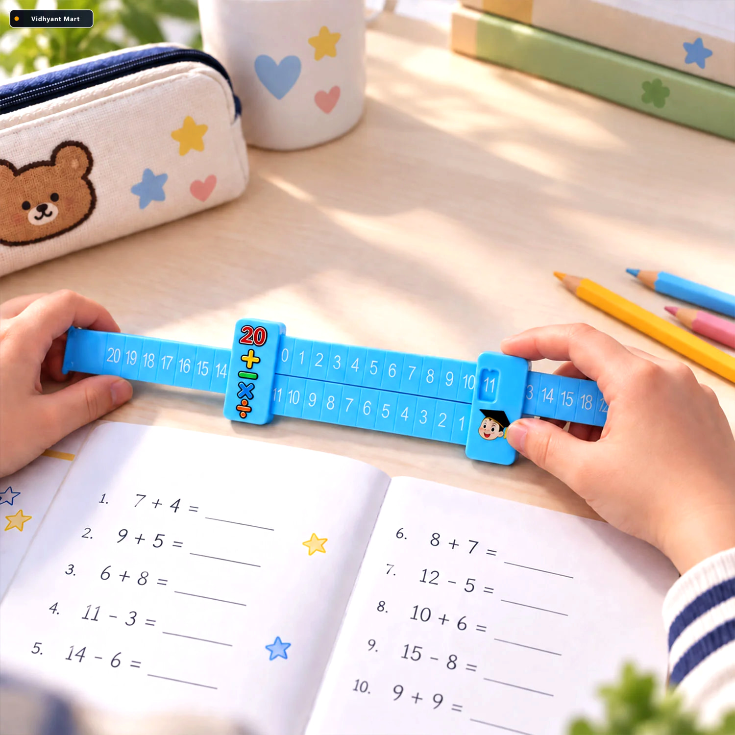 Vidhyant Mart 2 In 1 Math Decomposition Sliding Ruler For Additi 1