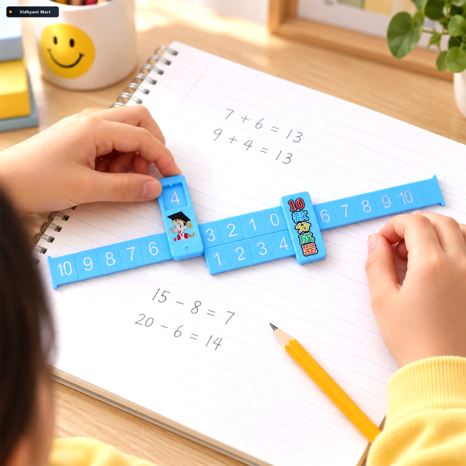 Vidhyant Mart 2 In 1 Math Decomposition Sliding Ruler For Additi 3