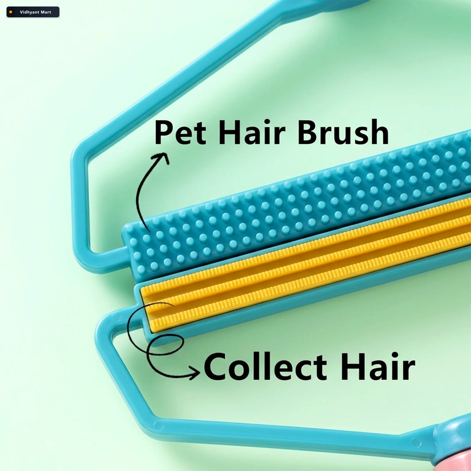 Vidhyant Mart 2 In 1 Portable Pet Hair And Lint Remover Brush Fo 2