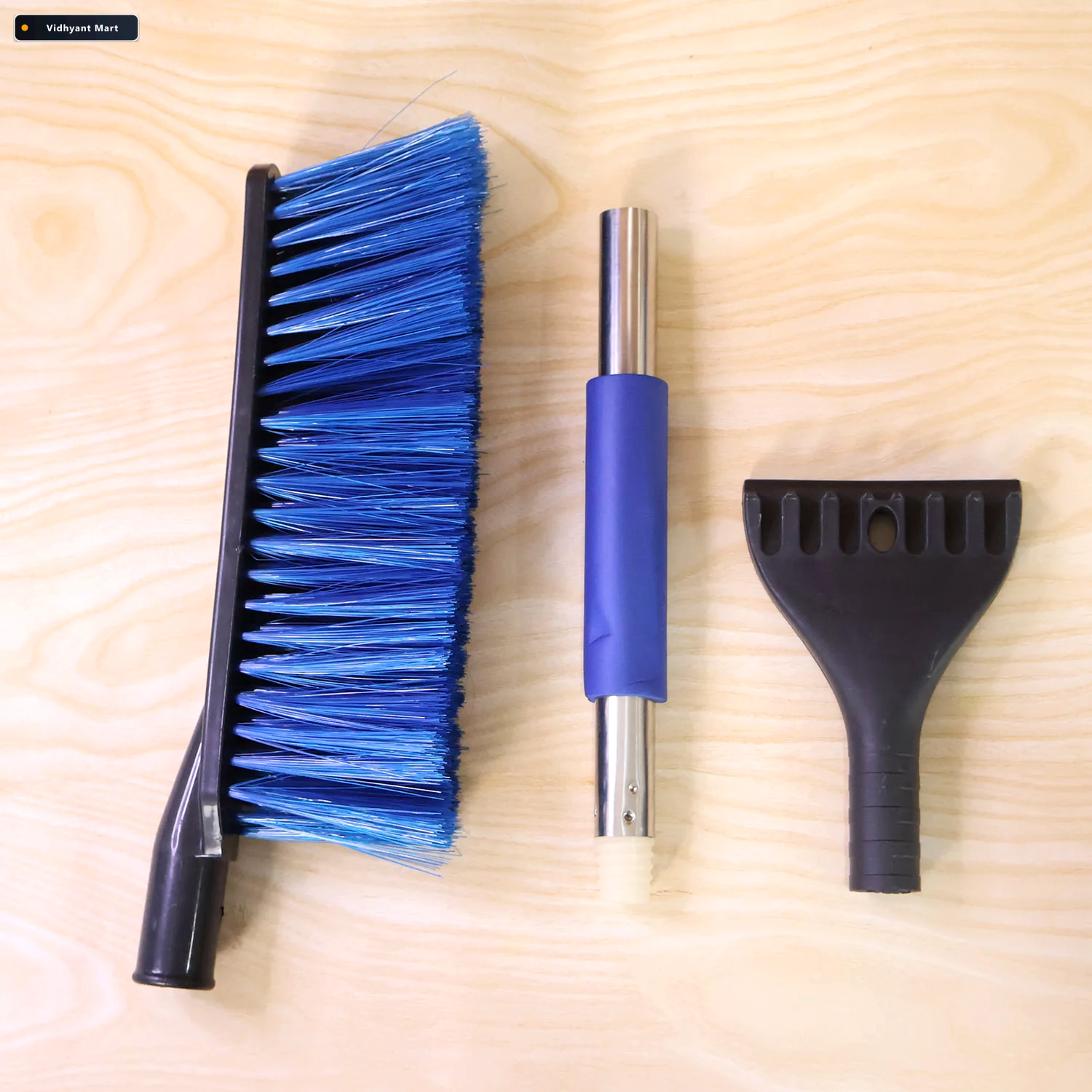 Vidhyant Mart 2 In 1 Snow Scraper And Cleaning Brush Long Handle 1