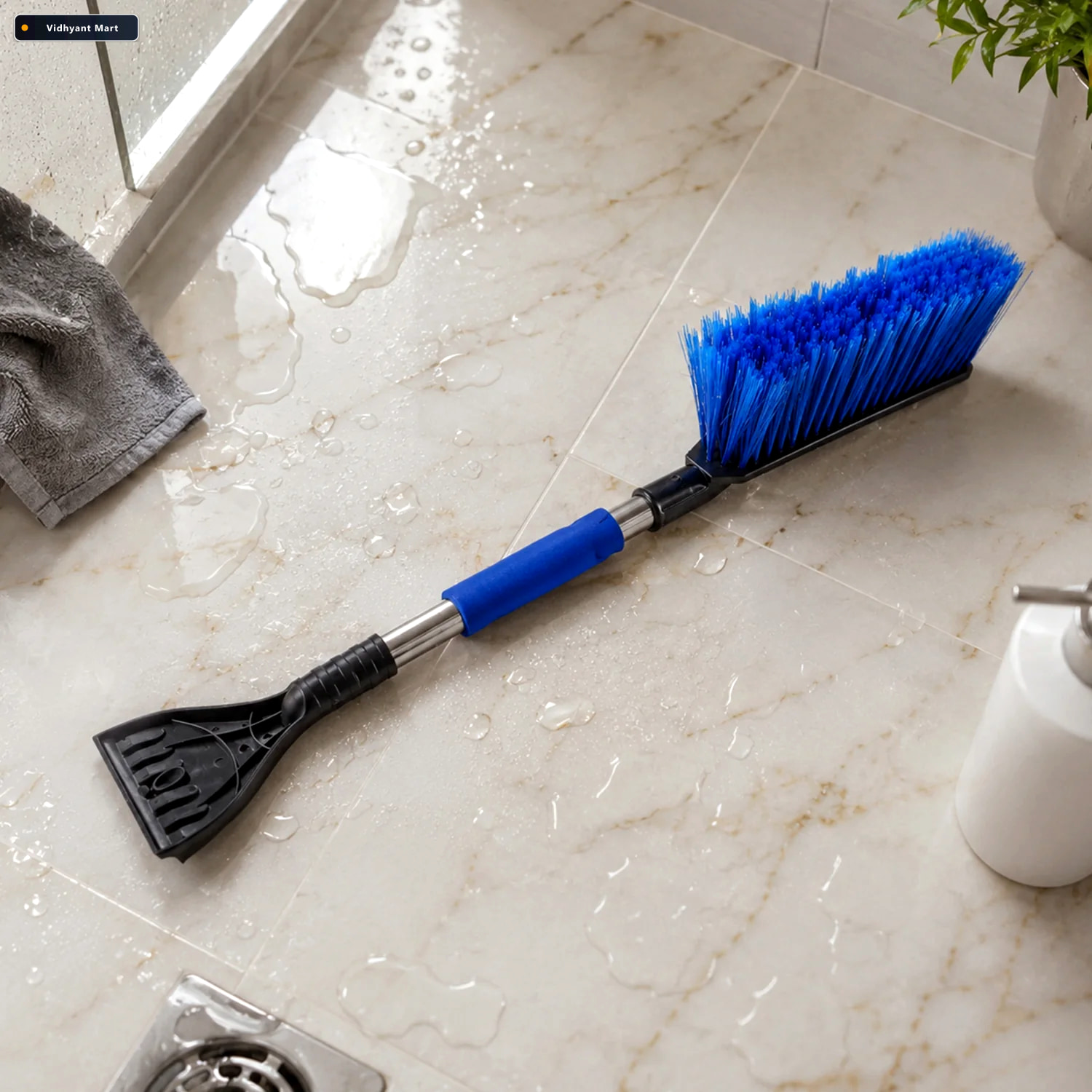 Vidhyant Mart 2 In 1 Snow Scraper And Cleaning Brush Long Handle 3