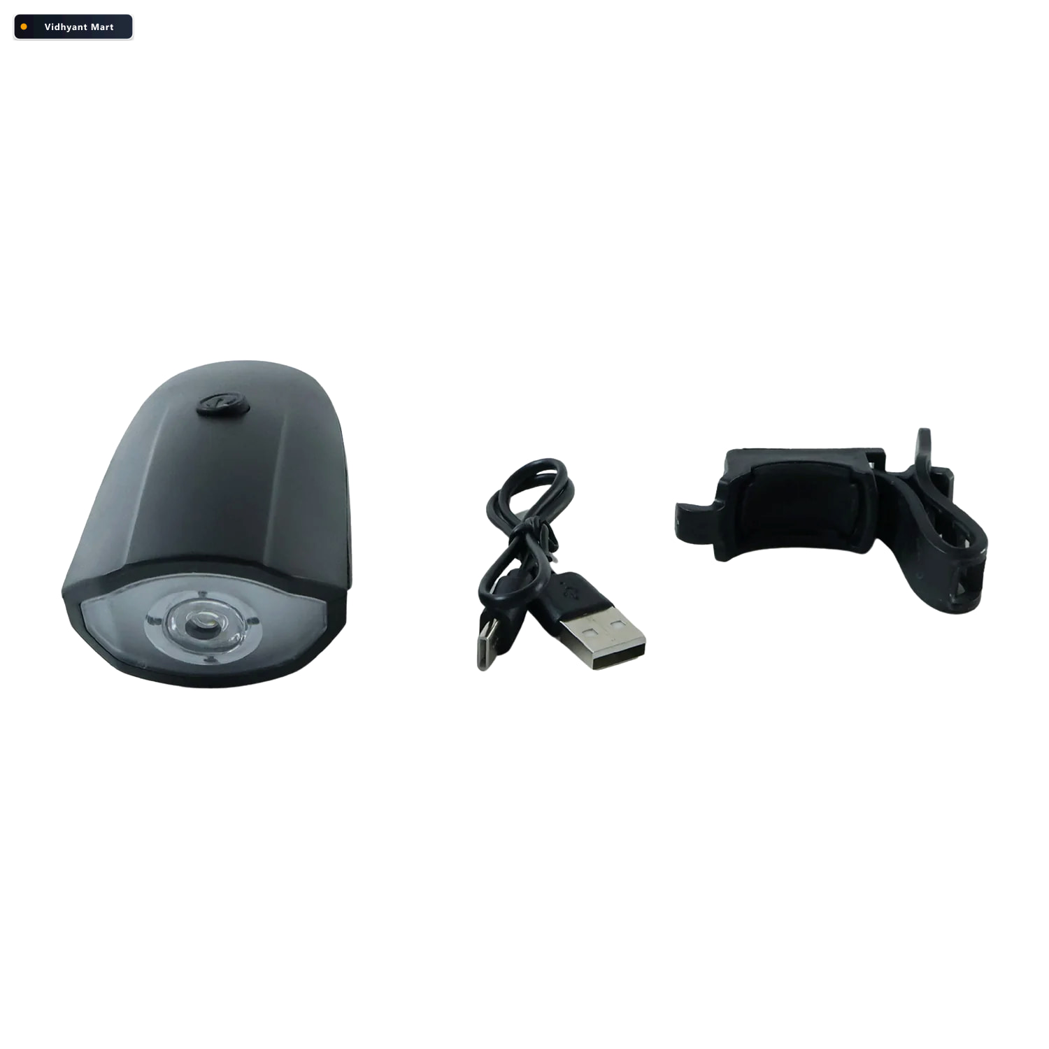 Vidhyant Mart 2 In 1 Usb Rechargeable Led Bicycle Front Light Wi 4