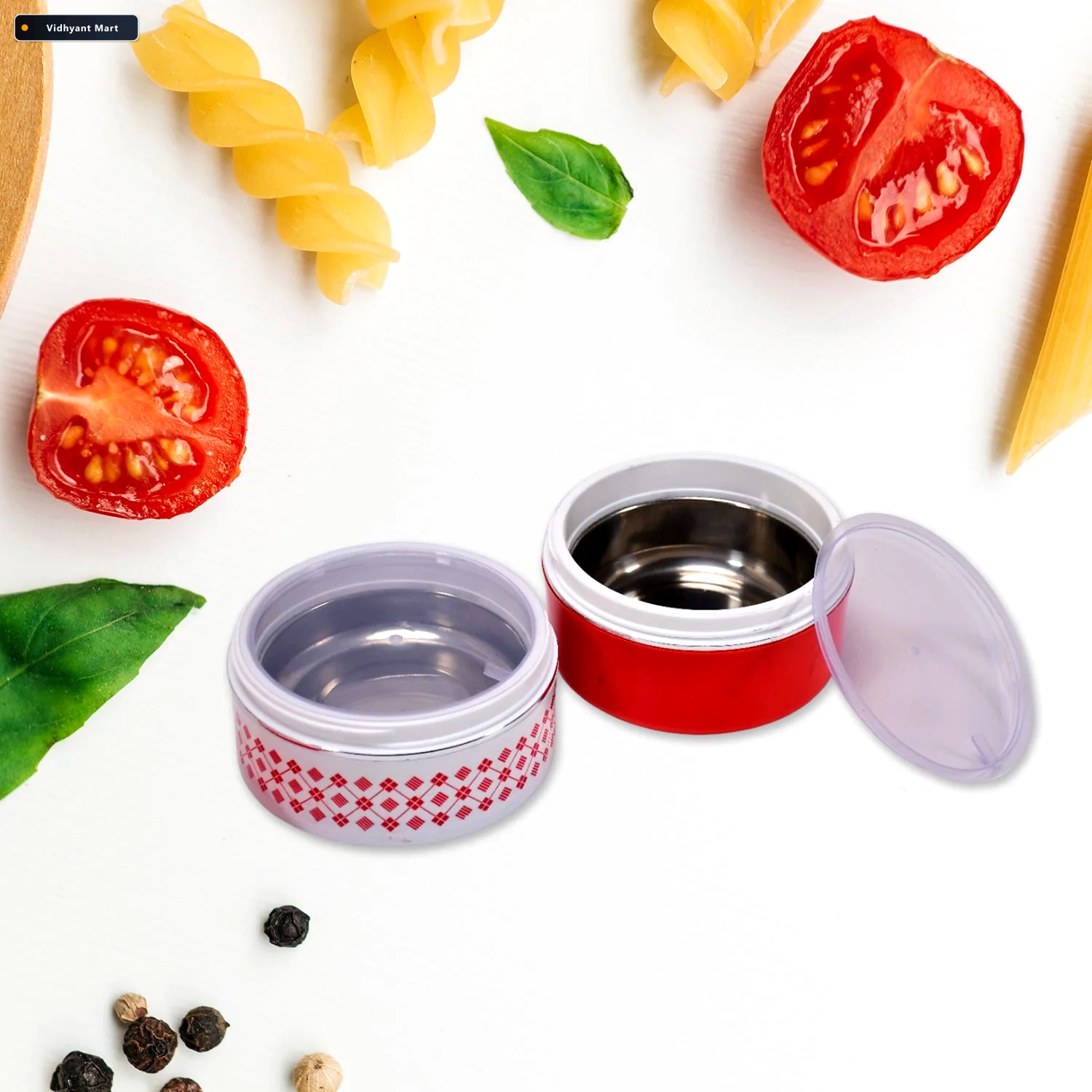 Vidhyant Mart 2 Layer Insulated Stainless Steel Lunch Box Tiffin 1