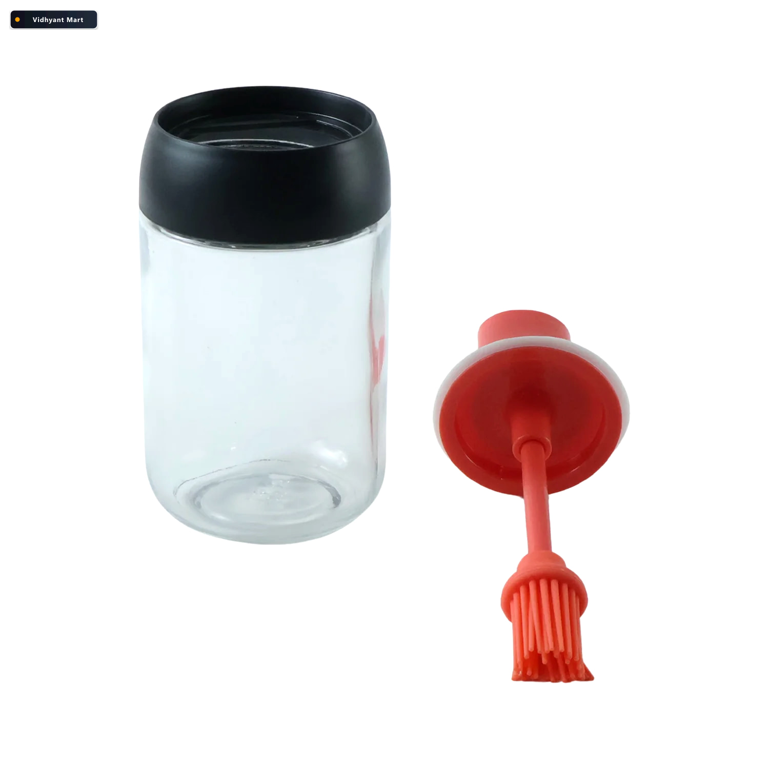 Vidhyant Mart 250 Ml Glass Oil Dispenser Bottle With Silicone Br 4