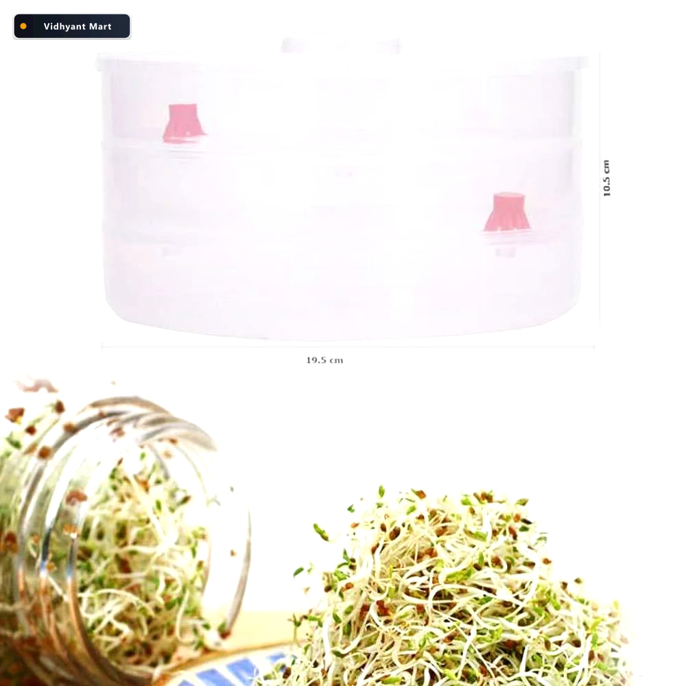 Vidhyant Mart 3 Compartment Sprout Maker Hygienic Healthy Tidy T 4