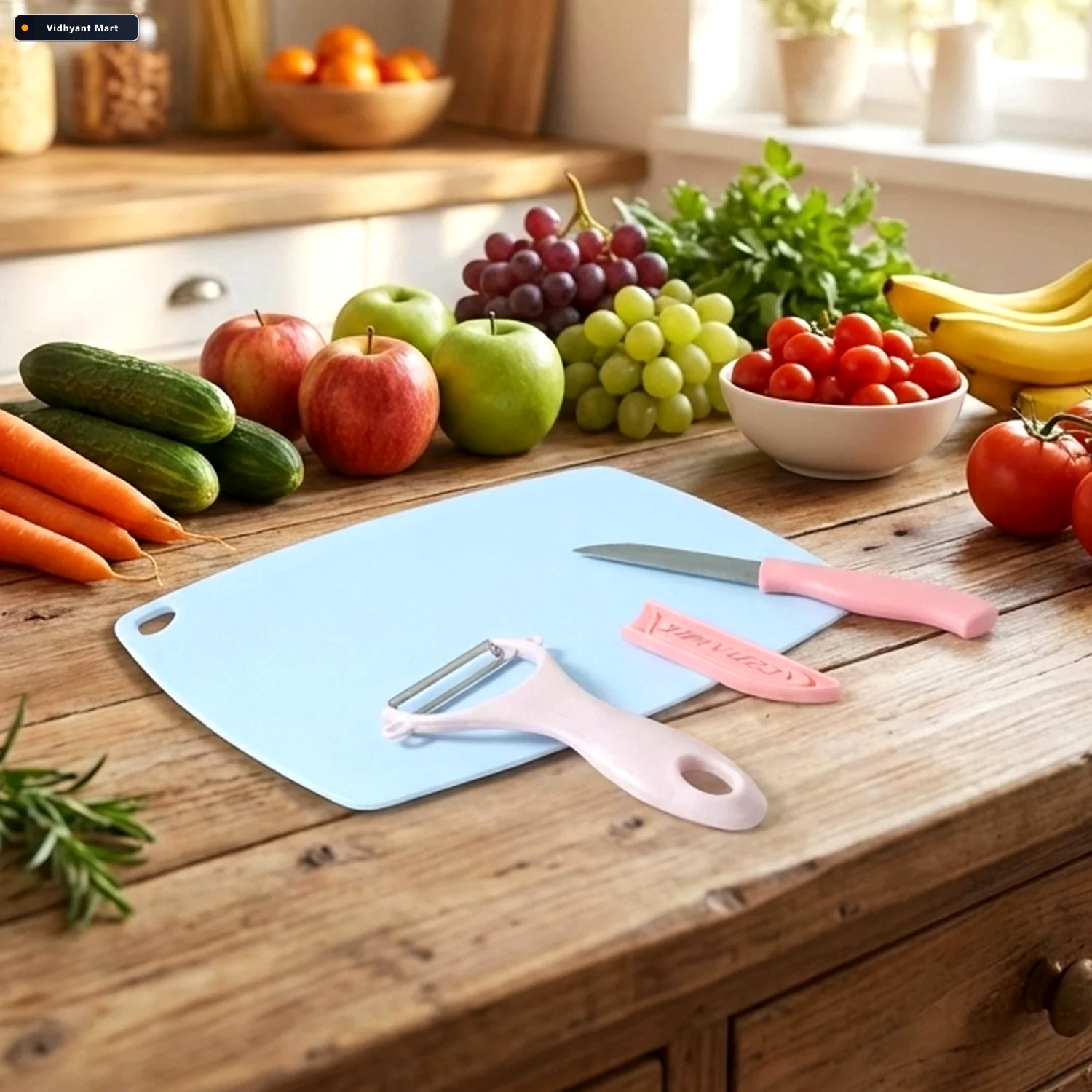 Vidhyant Mart 3 In 1 Fruit And Vegetable Cutting Board Set Multi 1