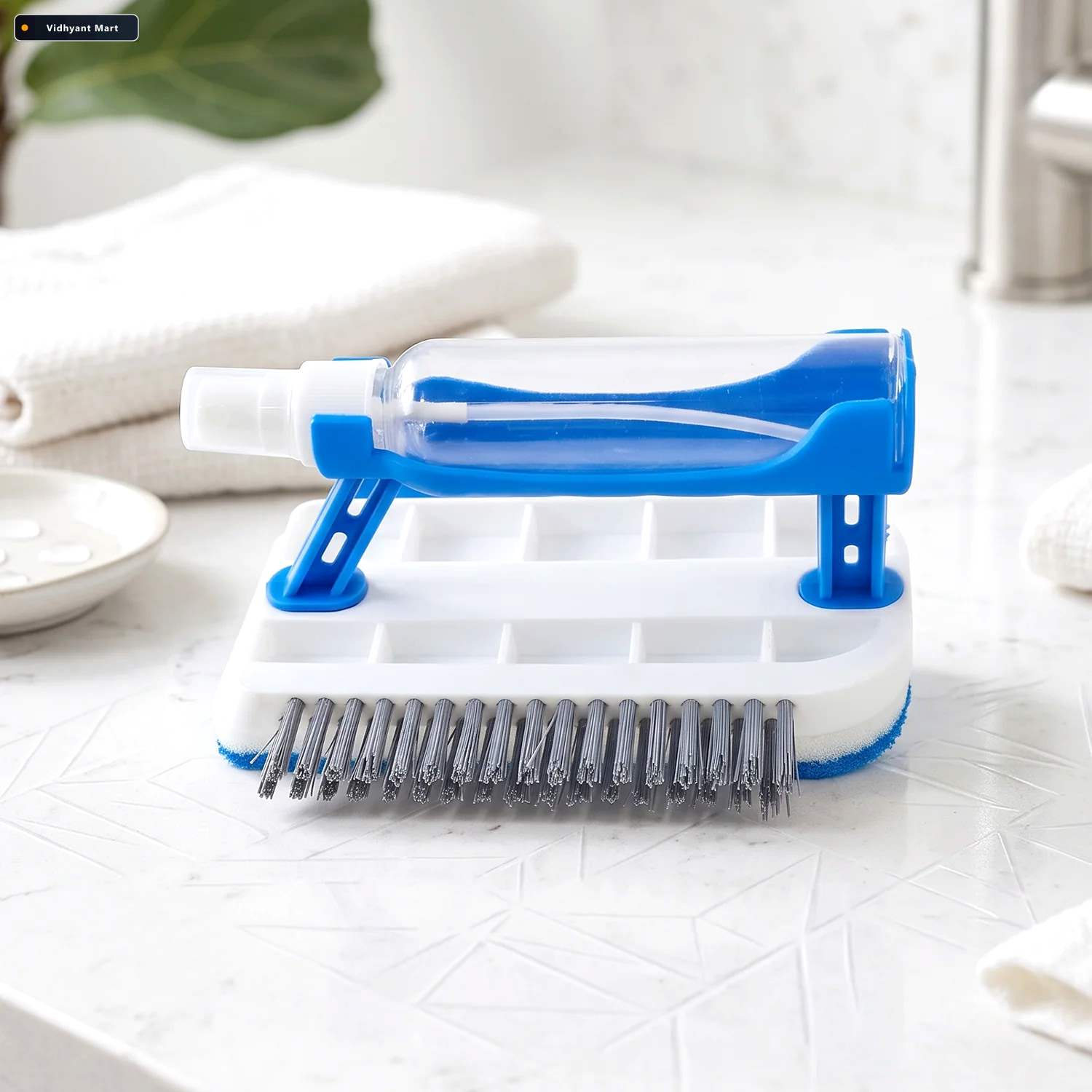 Vidhyant Mart 3 In 1 Multi Purpose Cleaning Brush With Soap Disp 4