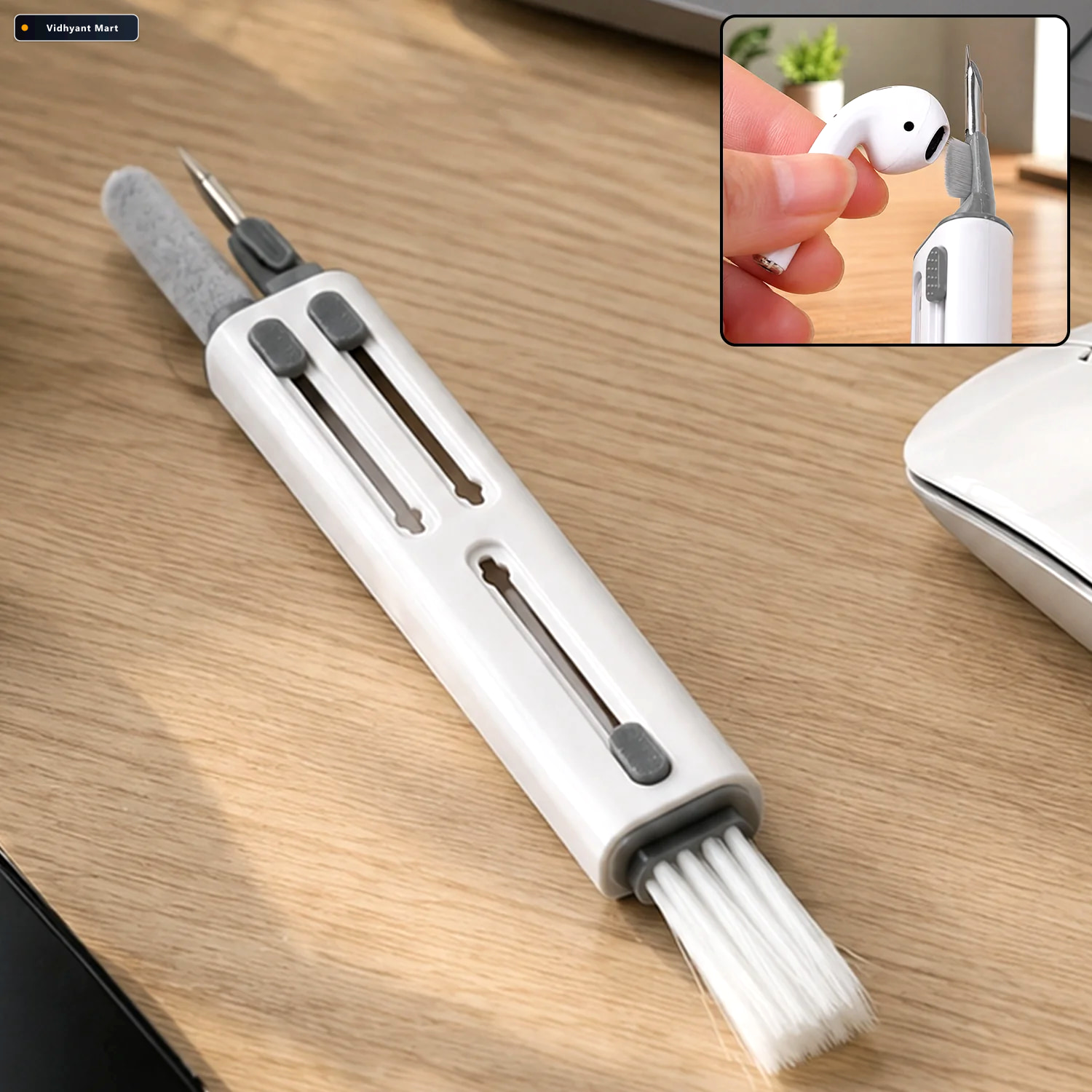 Vidhyant Mart 3 In 1 Multifunction Cleaning Pen Brush For Earbud 1