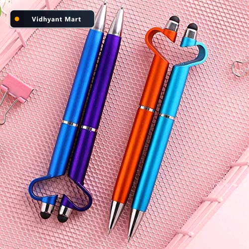 Vidhyant Mart 3 In 1 Stylus Pen Mobile Stand Ink Pen Touchscreen 2