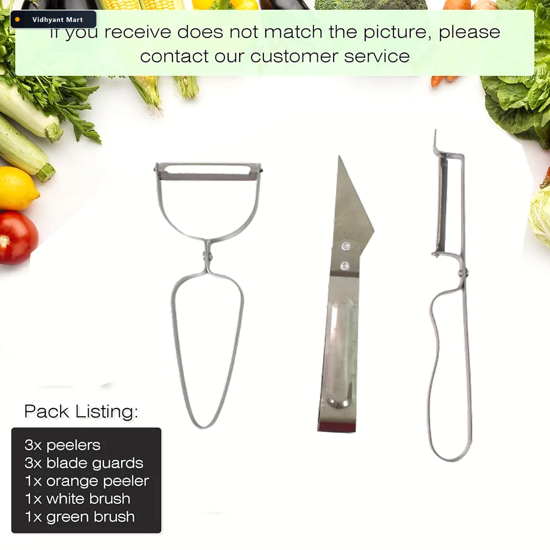 Vidhyant Mart 3 In 1 Vegetable Peeler Set Multifunctional Kitche 2