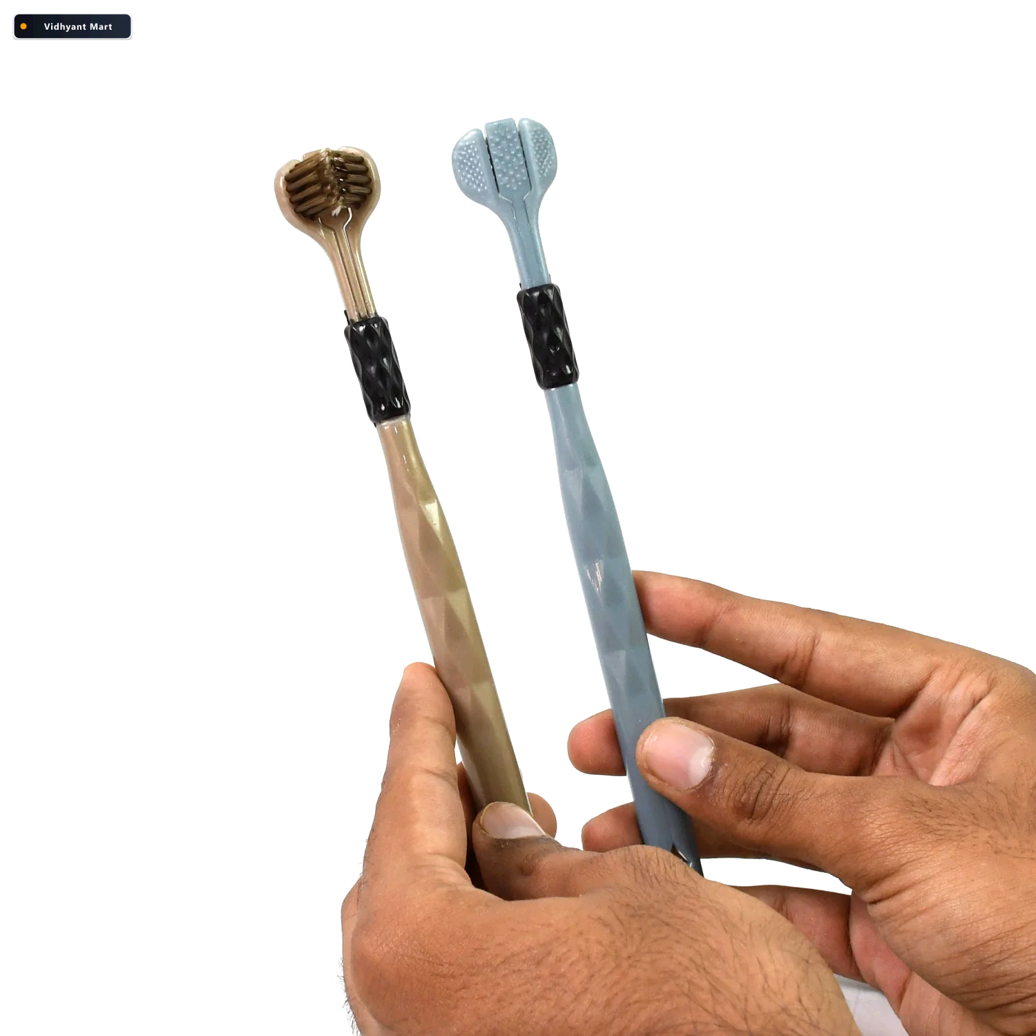 Vidhyant Mart 3 Sided Toothbrush Soft Bristle Set For Complete O 4