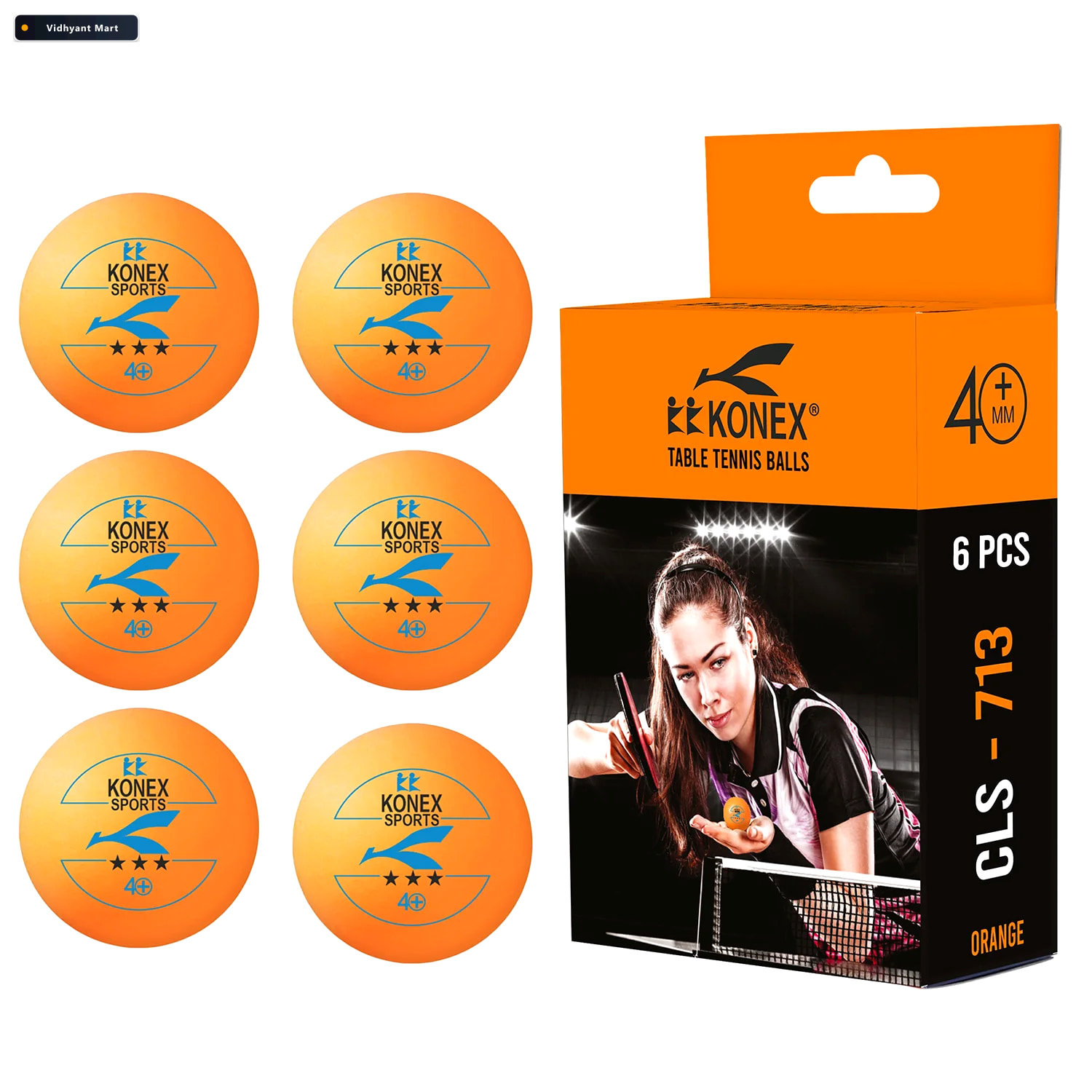 Vidhyant Mart 3 Star Table Tennis Balls Durable High Bounce Pack 1