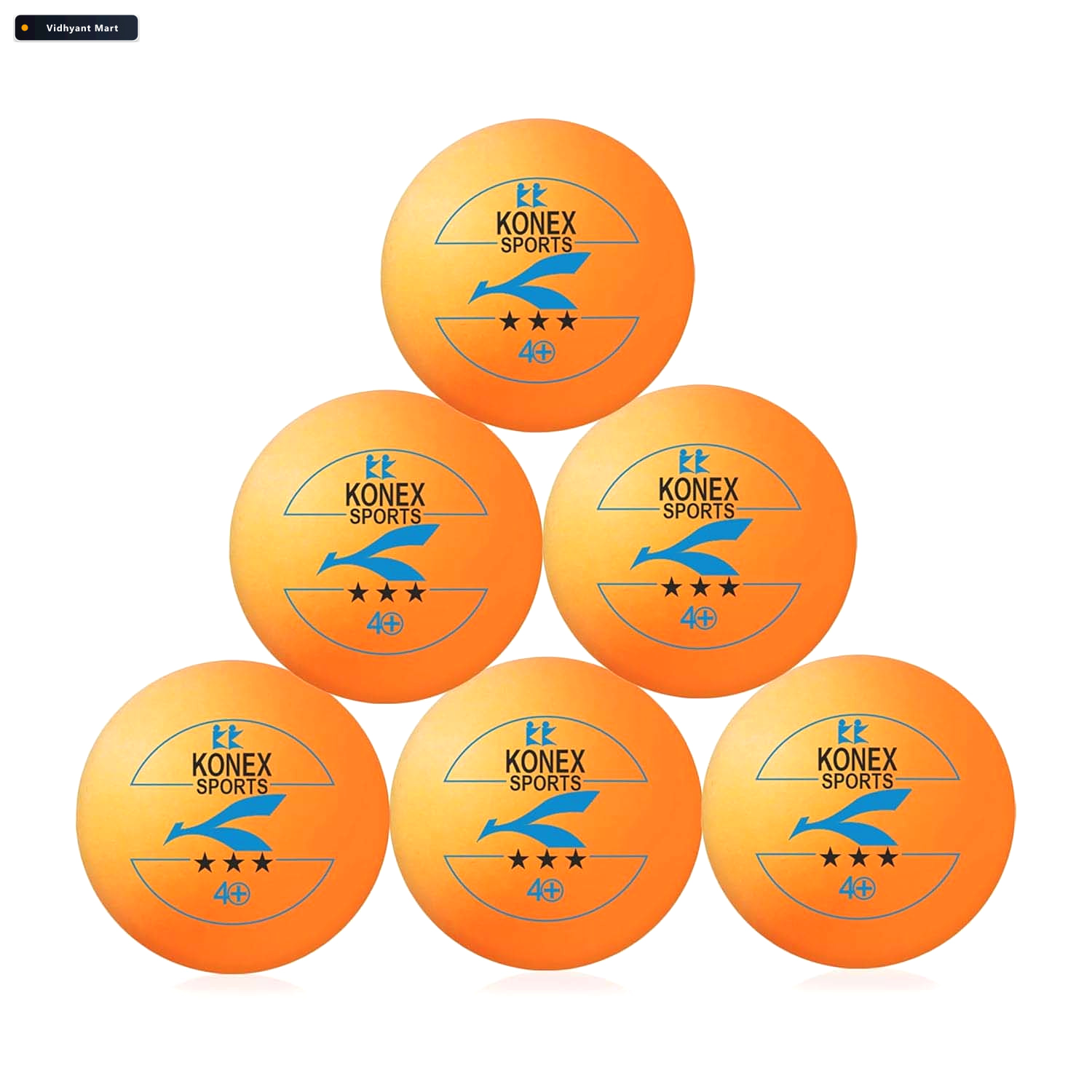 Vidhyant Mart 3 Star Table Tennis Balls Durable High Bounce Pack 3