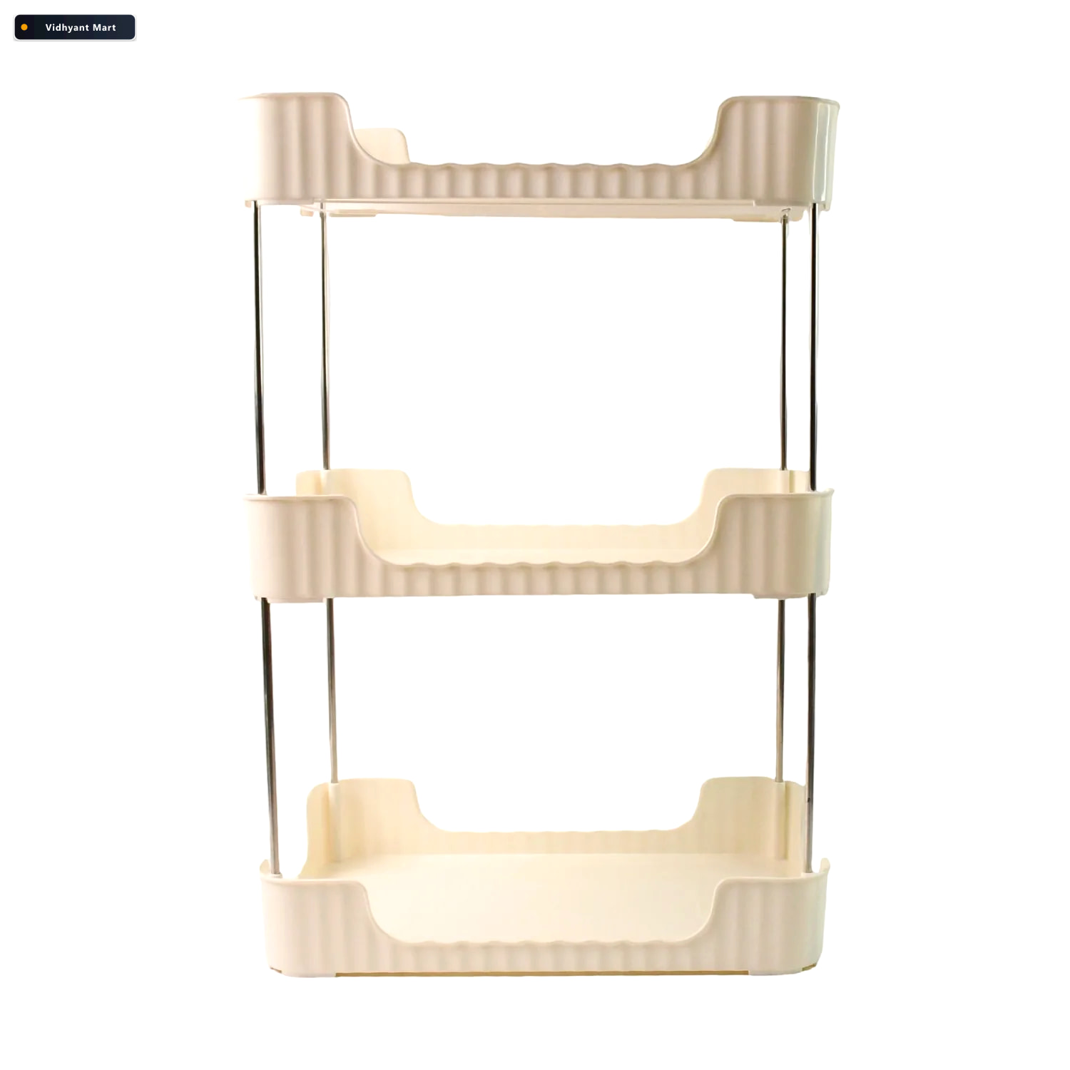 Vidhyant Mart 3 Tier Storage Organizer Rack Compact Versatile Sh 4