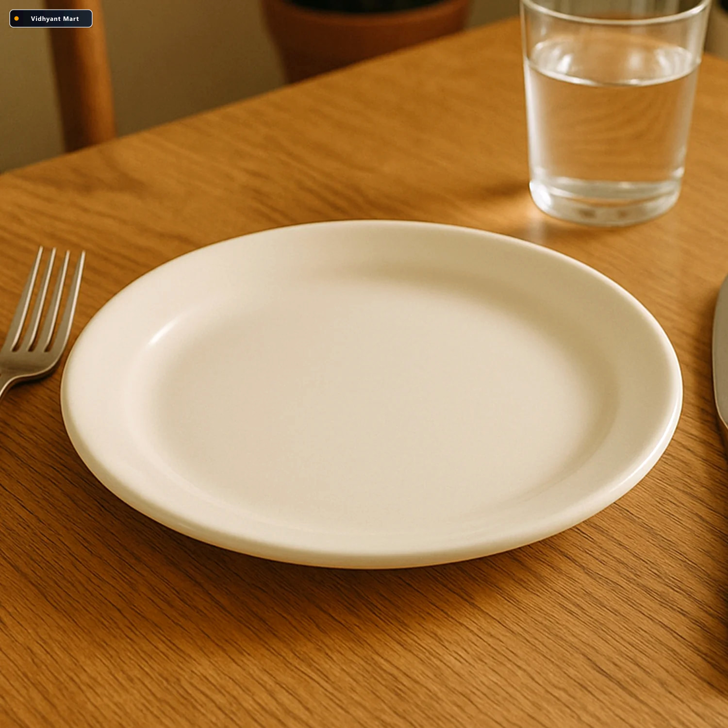 Vidhyant Mart 30 Cm Round Dinner Plate Durable Heat Resistant Se 2