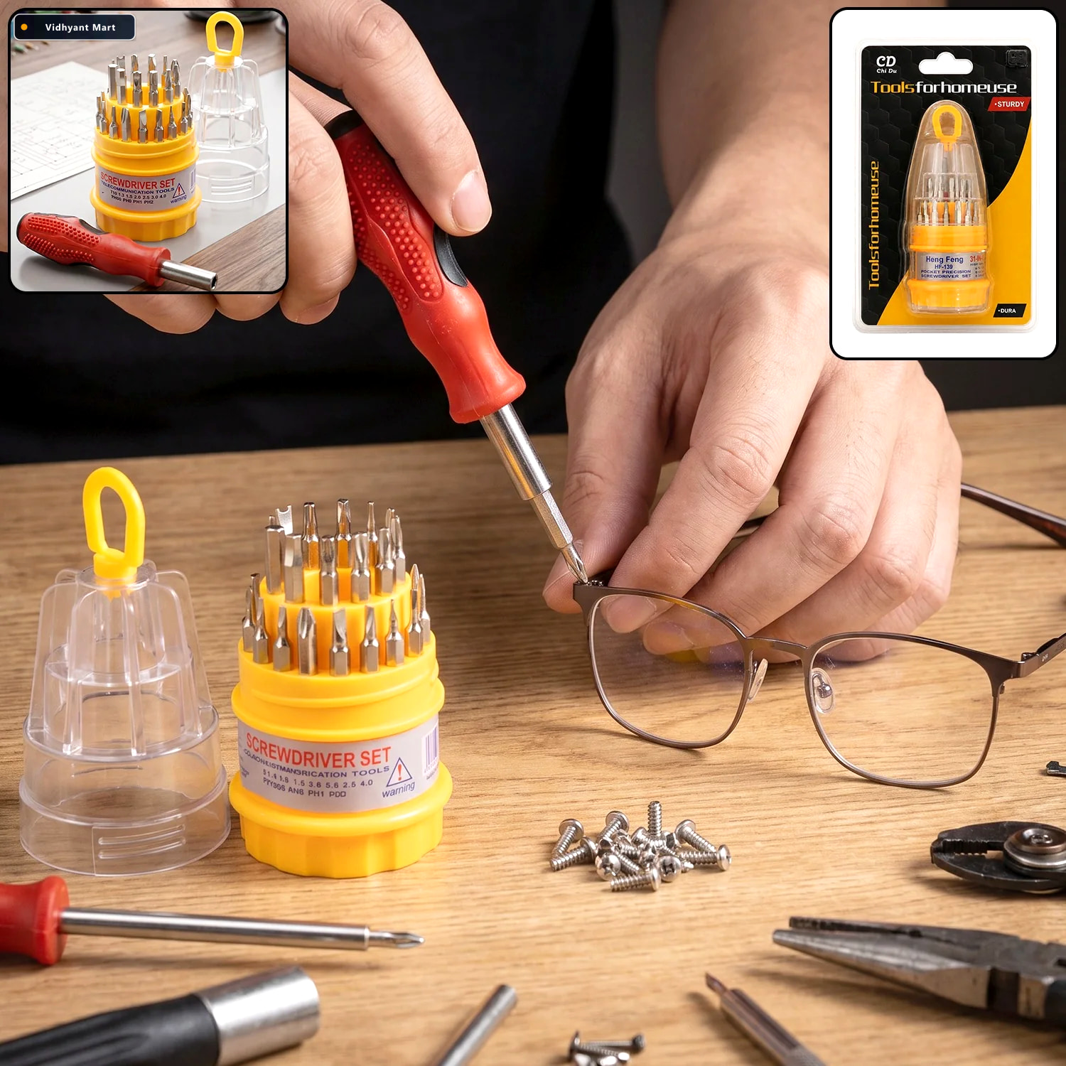 Vidhyant Mart 31 In 1 Precision Screwdriver Set Multi Bit Repair 1