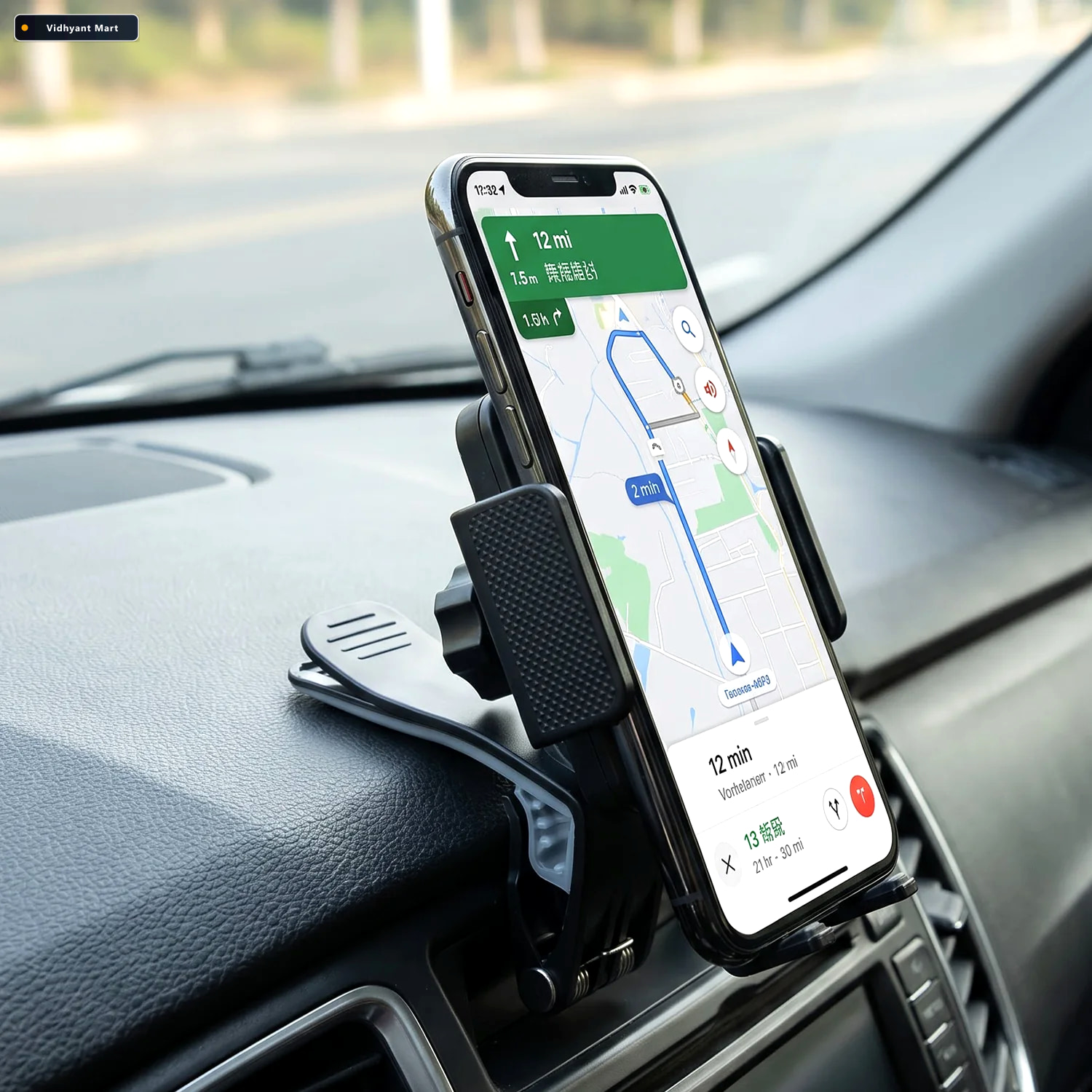 Vidhyant Mart 360 Degree Rotating Car Phone Holder With Adjustab 3