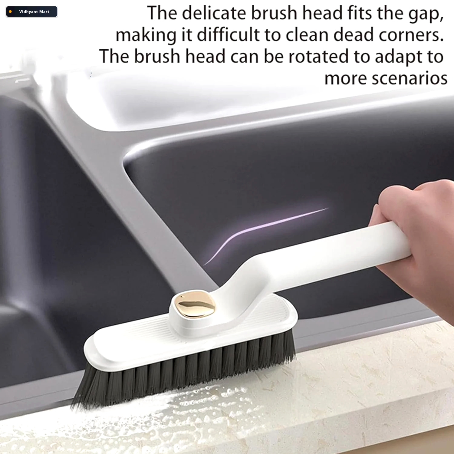 Vidhyant Mart 360 Rotating Floor Cleaning Brush Hard Bristles Fo 2