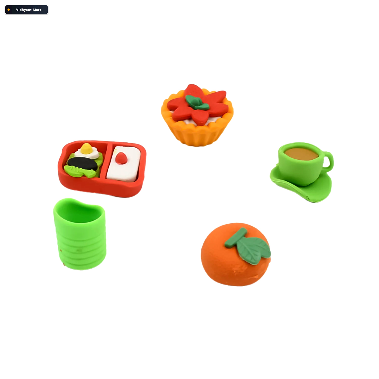 Vidhyant Mart 3d Erasers For Kids Fun Colorful Novelty Set Color 4