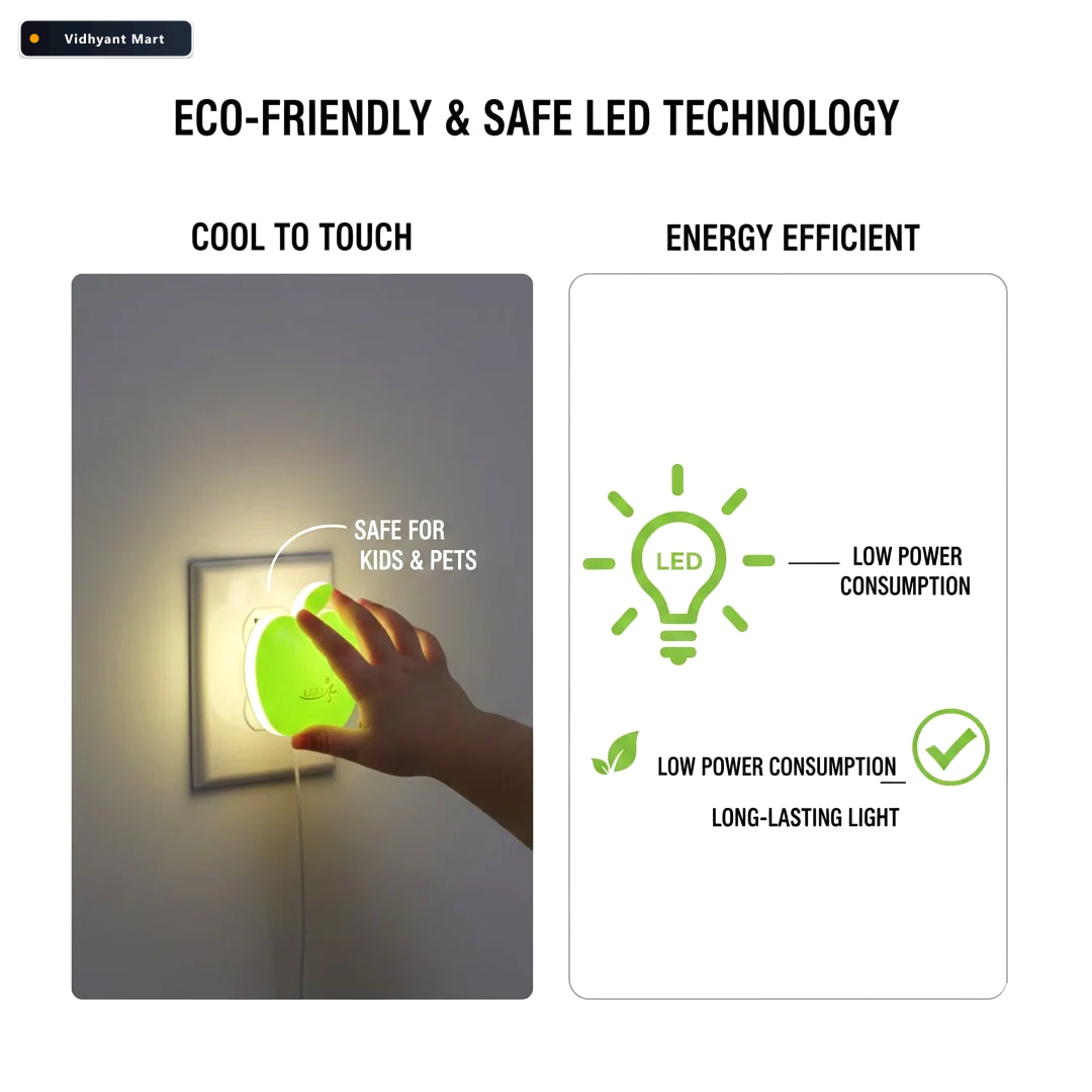 Vidhyant Mart 3d Illusion Night Light Energy Saving Led Lamp Ind 3
