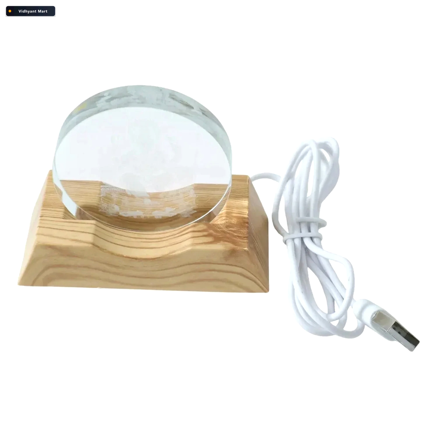 Vidhyant Mart 3d Lord Ganesha Led Night Lamp Warm Spiritual Glow 3