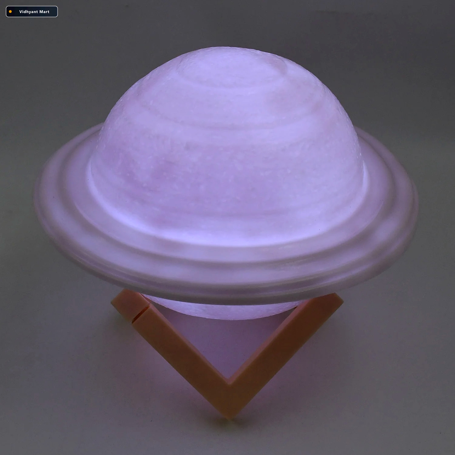 Vidhyant Mart 3d Saturn Lamp Multicolor Led Night Light With Bas 3