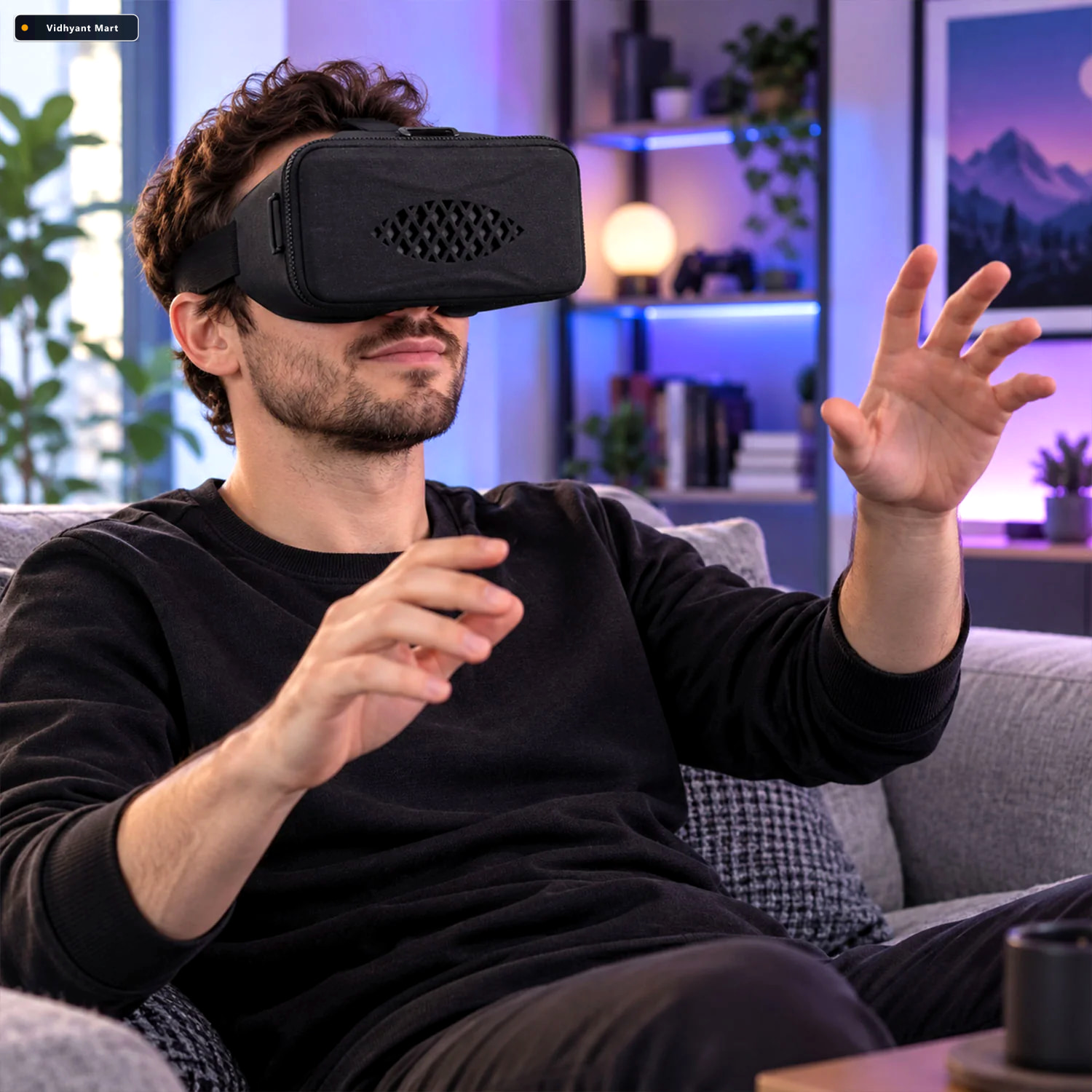 Vidhyant Mart 3d Virtual Reality Smartphone Headset With Dual Le 1