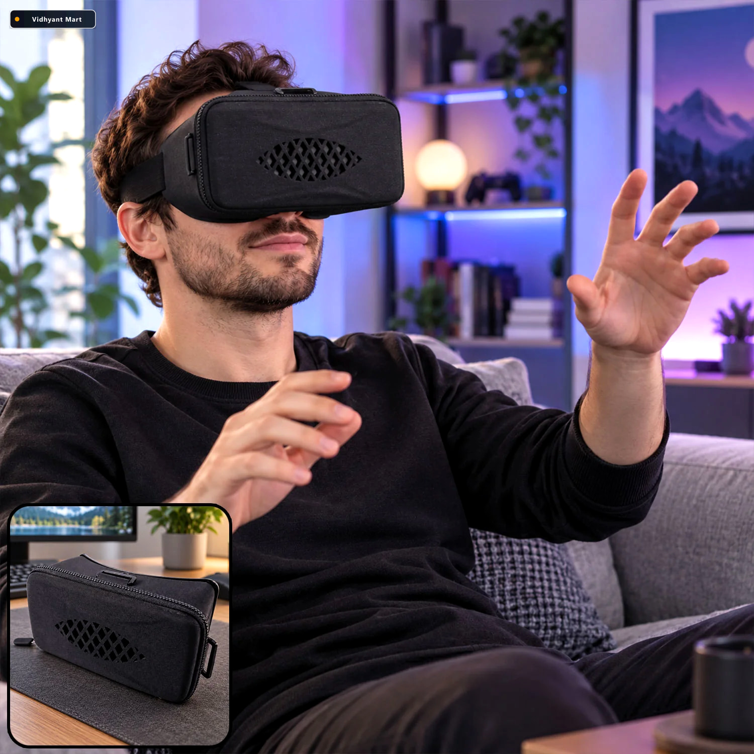 Vidhyant Mart 3d Virtual Reality Smartphone Headset With Dual Le 2
