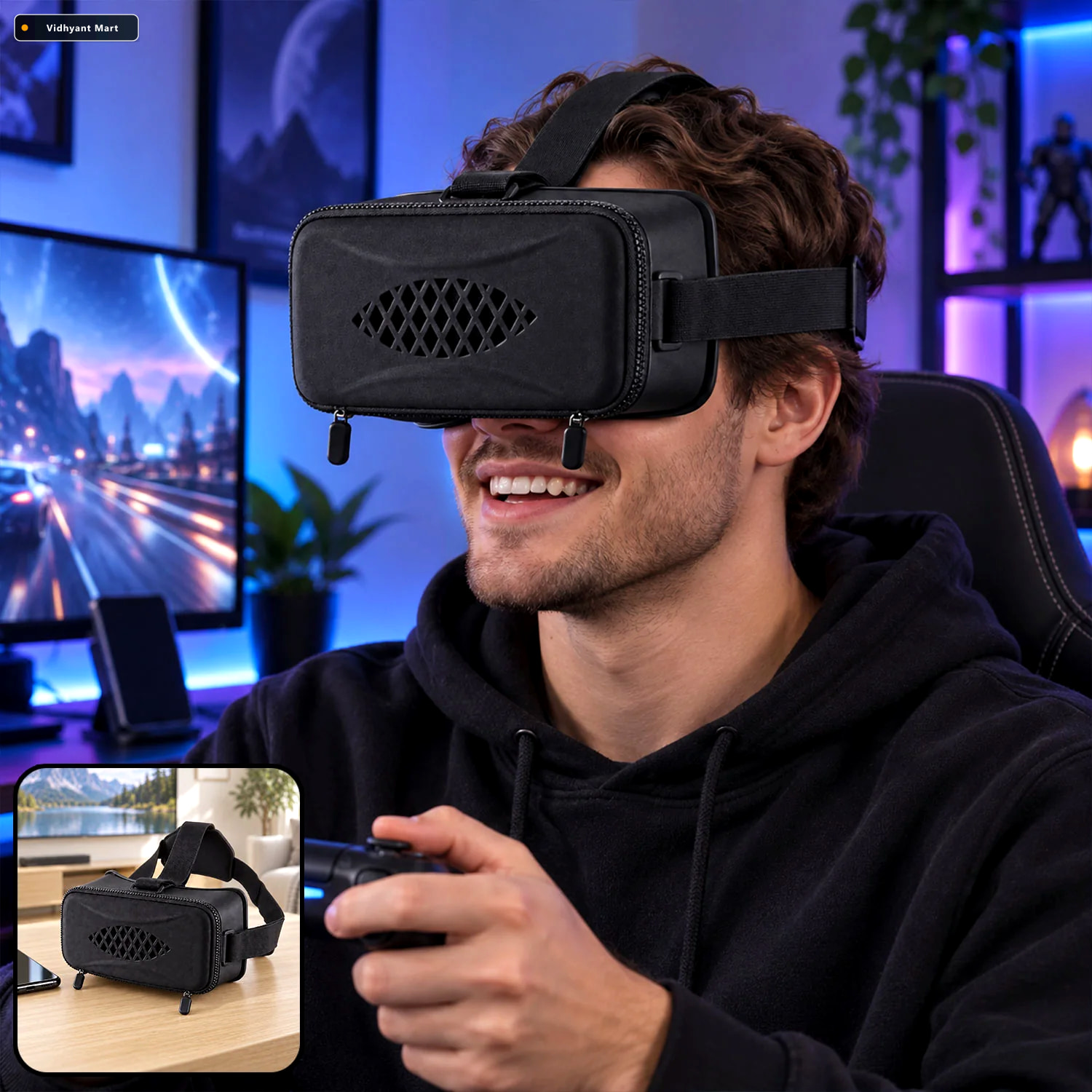 Vidhyant Mart 3d Virtual Reality Smartphone Headset With Focus C 2