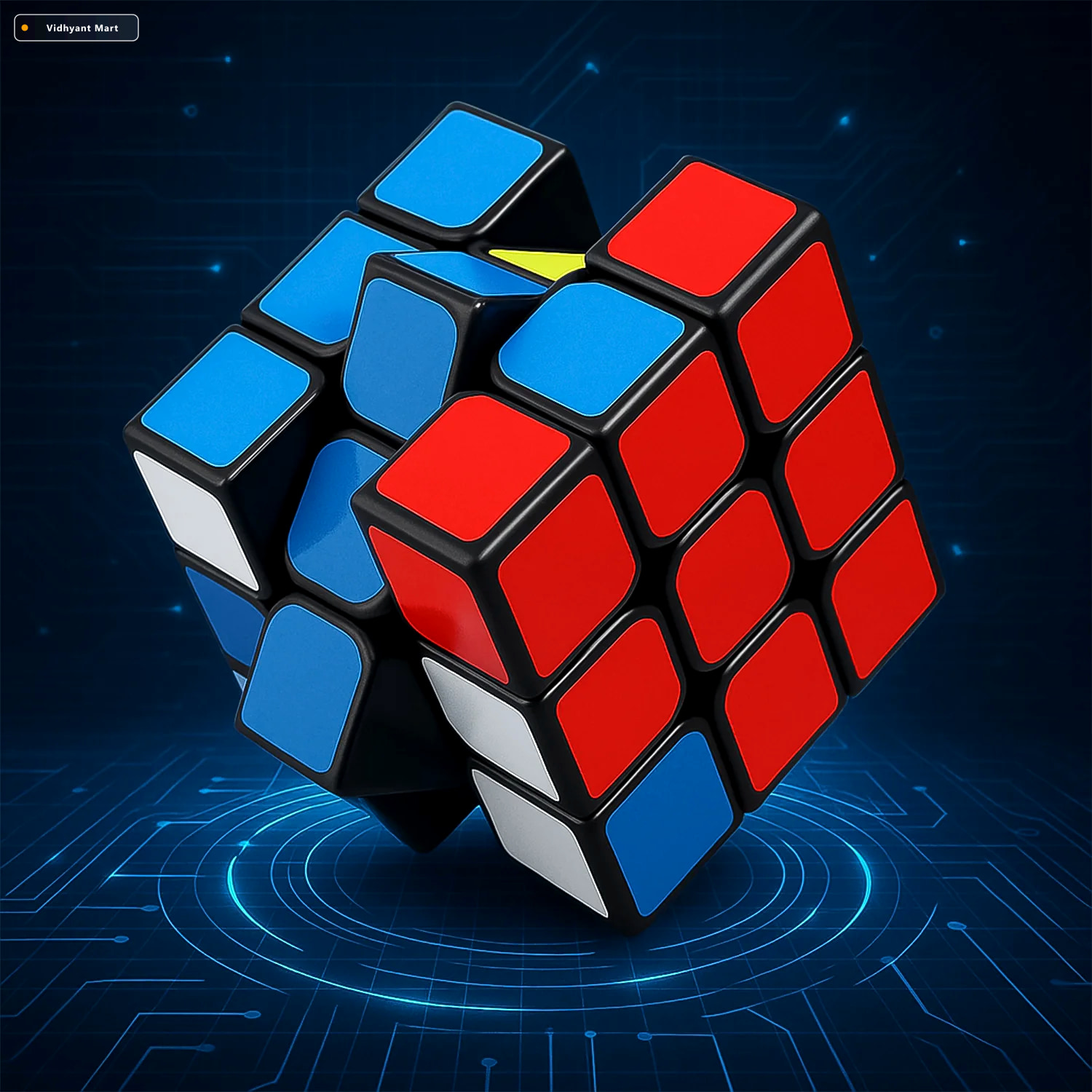 Vidhyant Mart 3x3x3 Puzzle Cube Smooth Speedcube For All Boardor 2