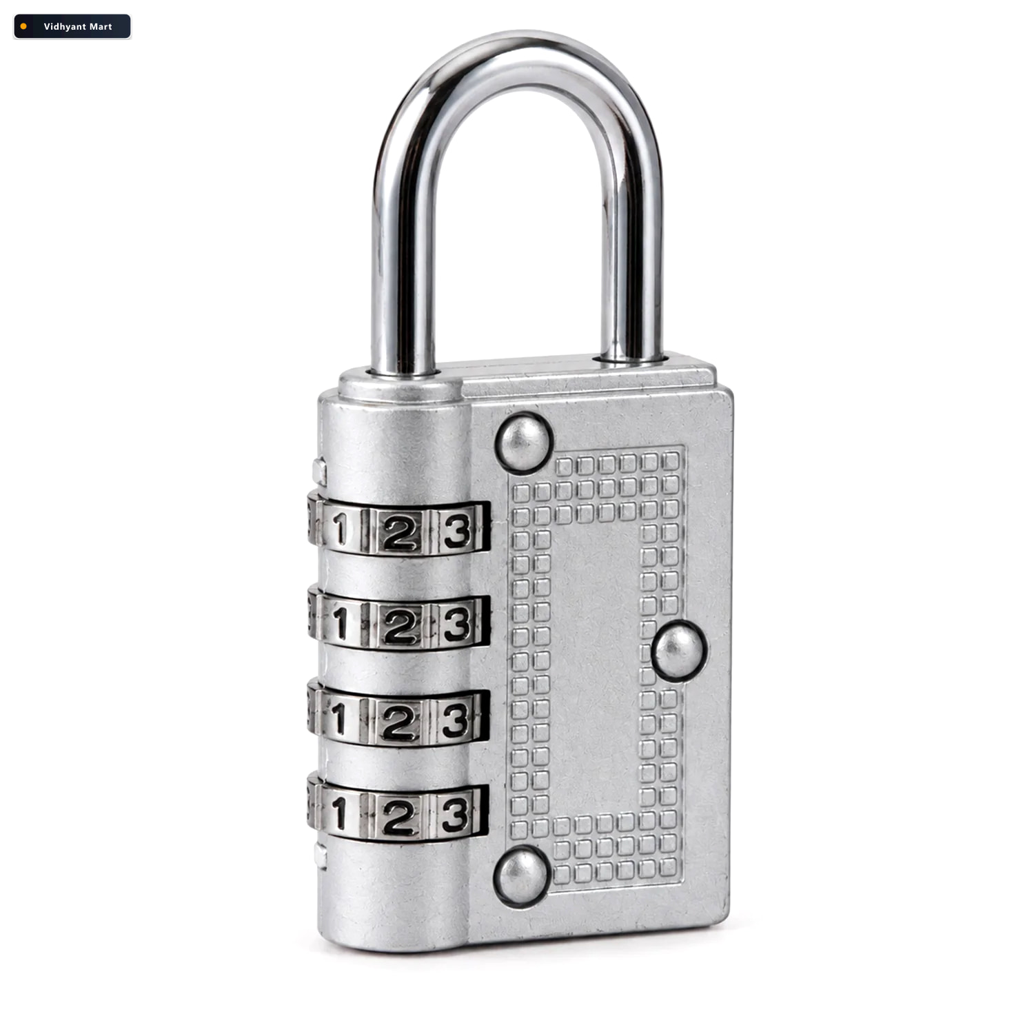 Vidhyant Mart 4 Digit Combination Padlock Resettable Number Lock 4