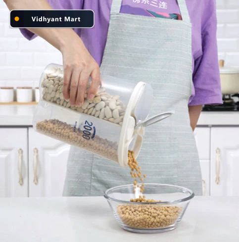 Vidhyant Mart 4 Section Kitchen Storage Jar Airtight Food Contai 2