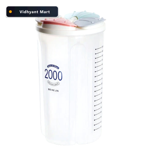 Vidhyant Mart 4 Section Kitchen Storage Jar Airtight Food Contai 3