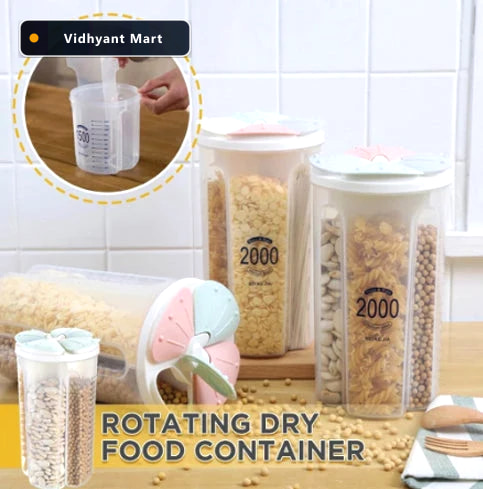 Vidhyant Mart 4 Section Kitchen Storage Jar Airtight Food Contai 4