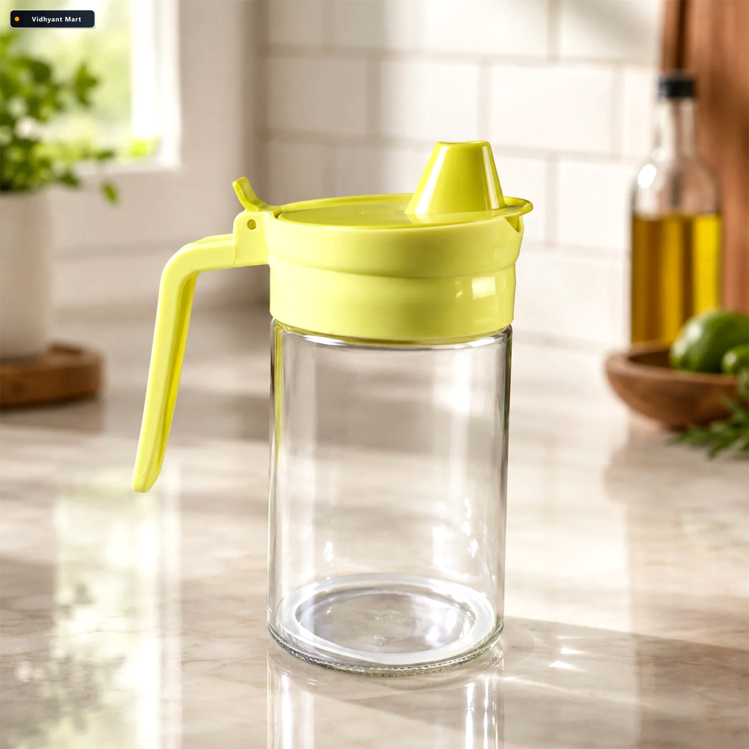 Vidhyant Mart 400 Ml Glass Oil Dispenser Bottle With Drip Free L 4