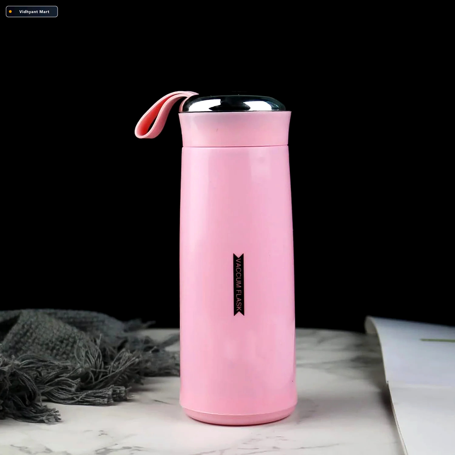 Vidhyant Mart 400ml Pink Glass Water Bottle Leakproof Bpa Free 1