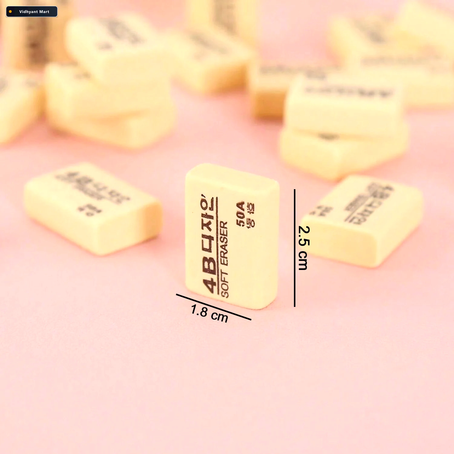 Vidhyant Mart 4b Erasers Smudge Free 30 Pack For Students Tinytr 4