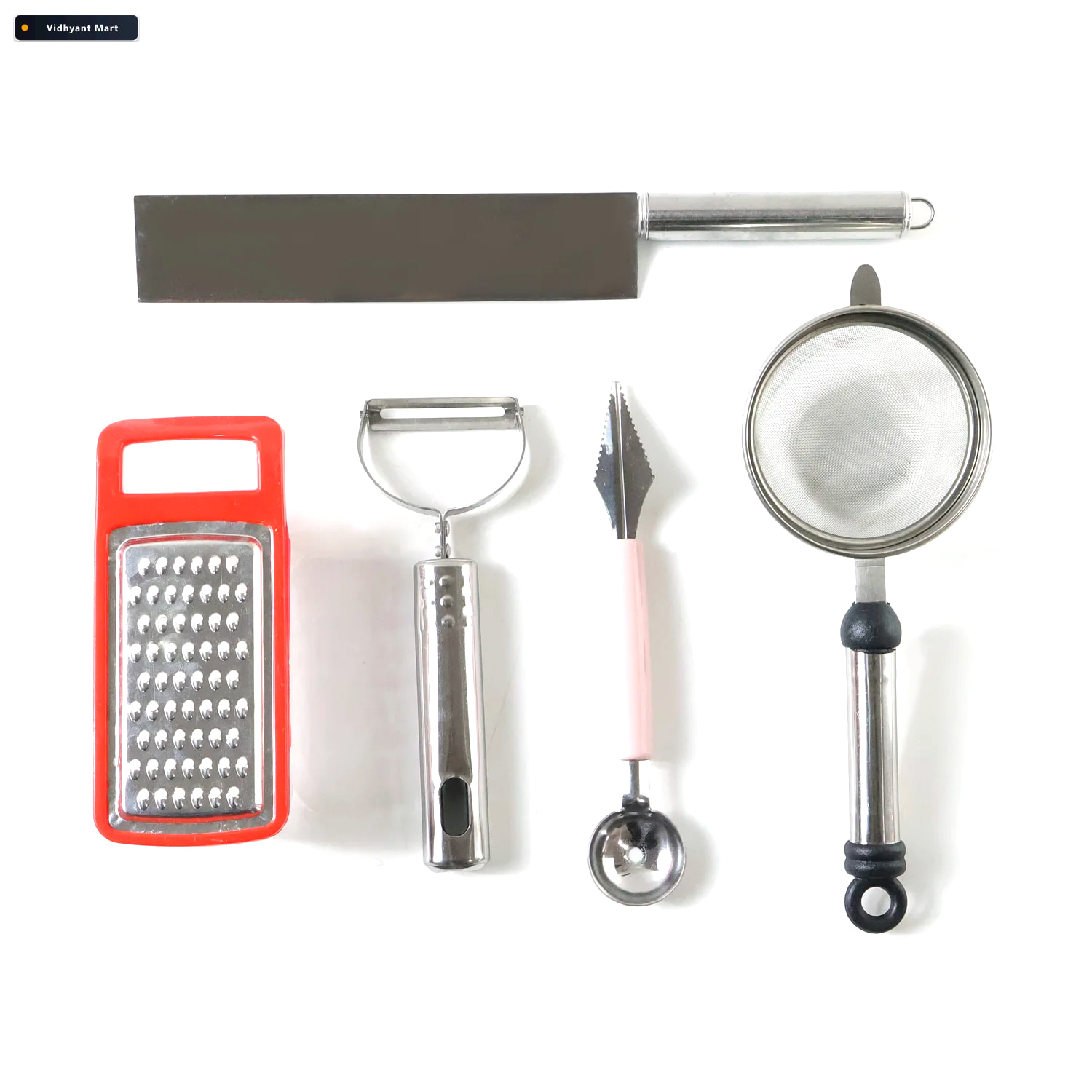 Vidhyant Mart 5 In 1 Kitchen Tool Set Compact Versatile Food Pre 4